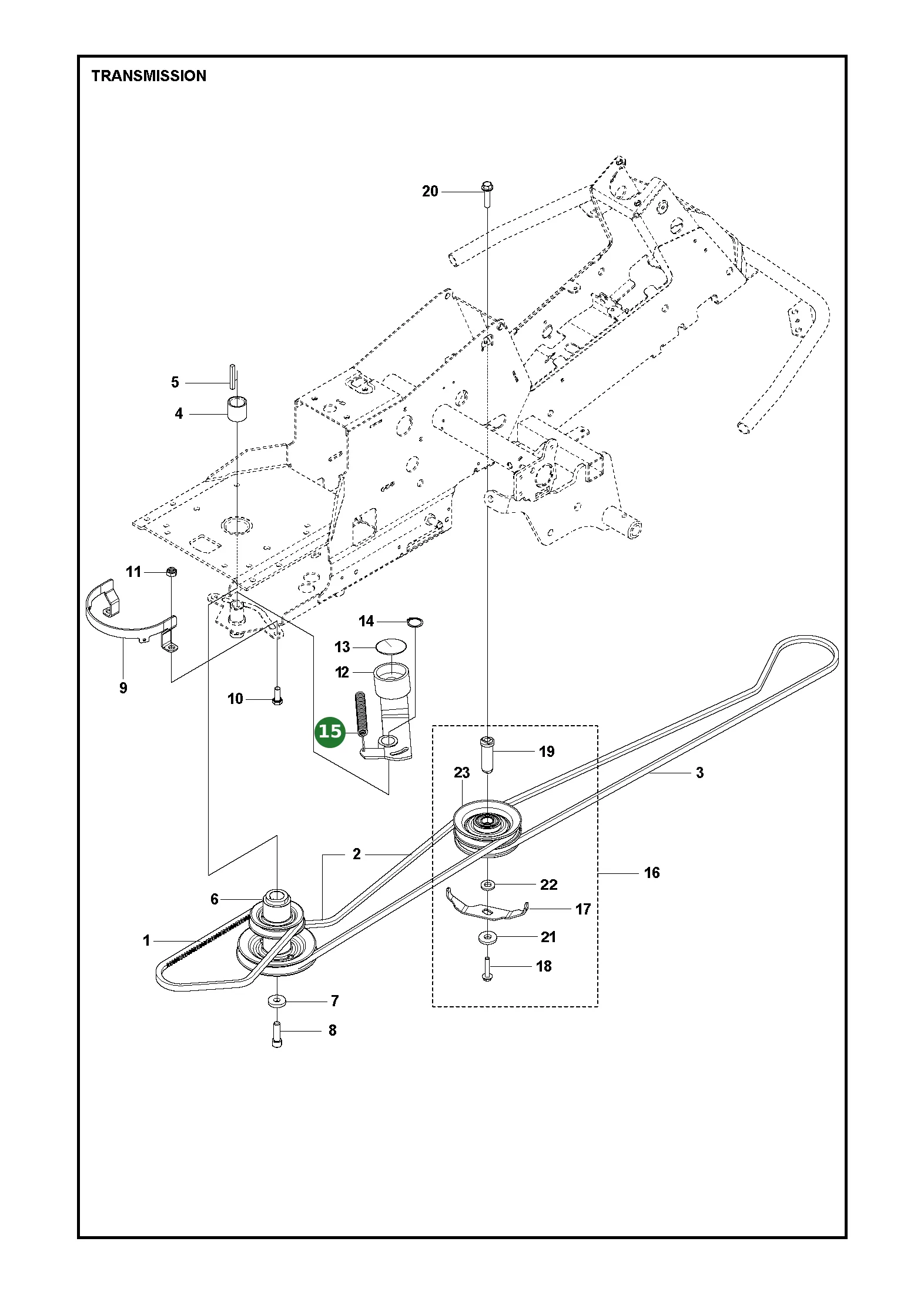 Feder f&uuml;r Husqvarna Aufsitzrasenm&auml;her