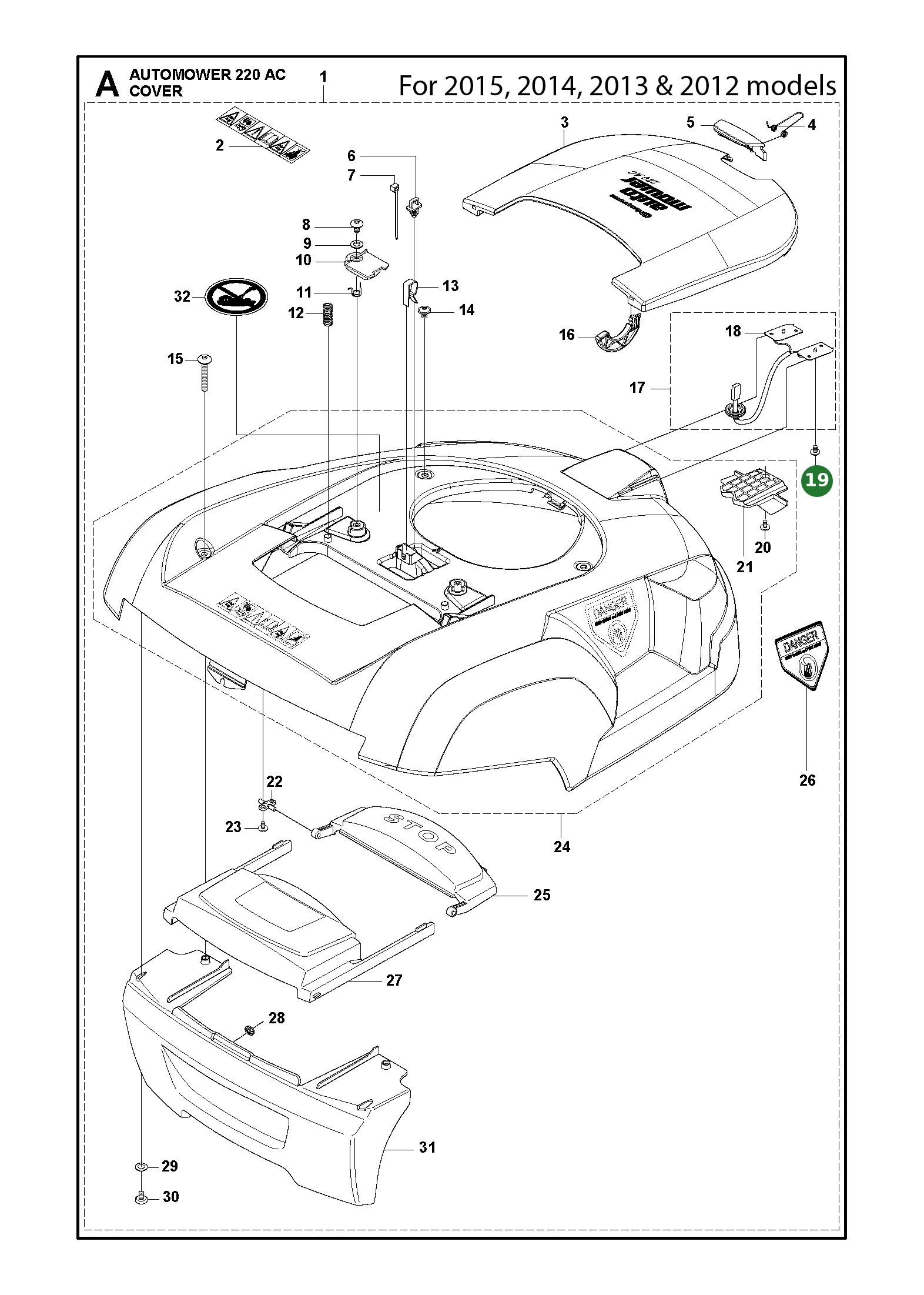Position im Ersatzteilkatalog