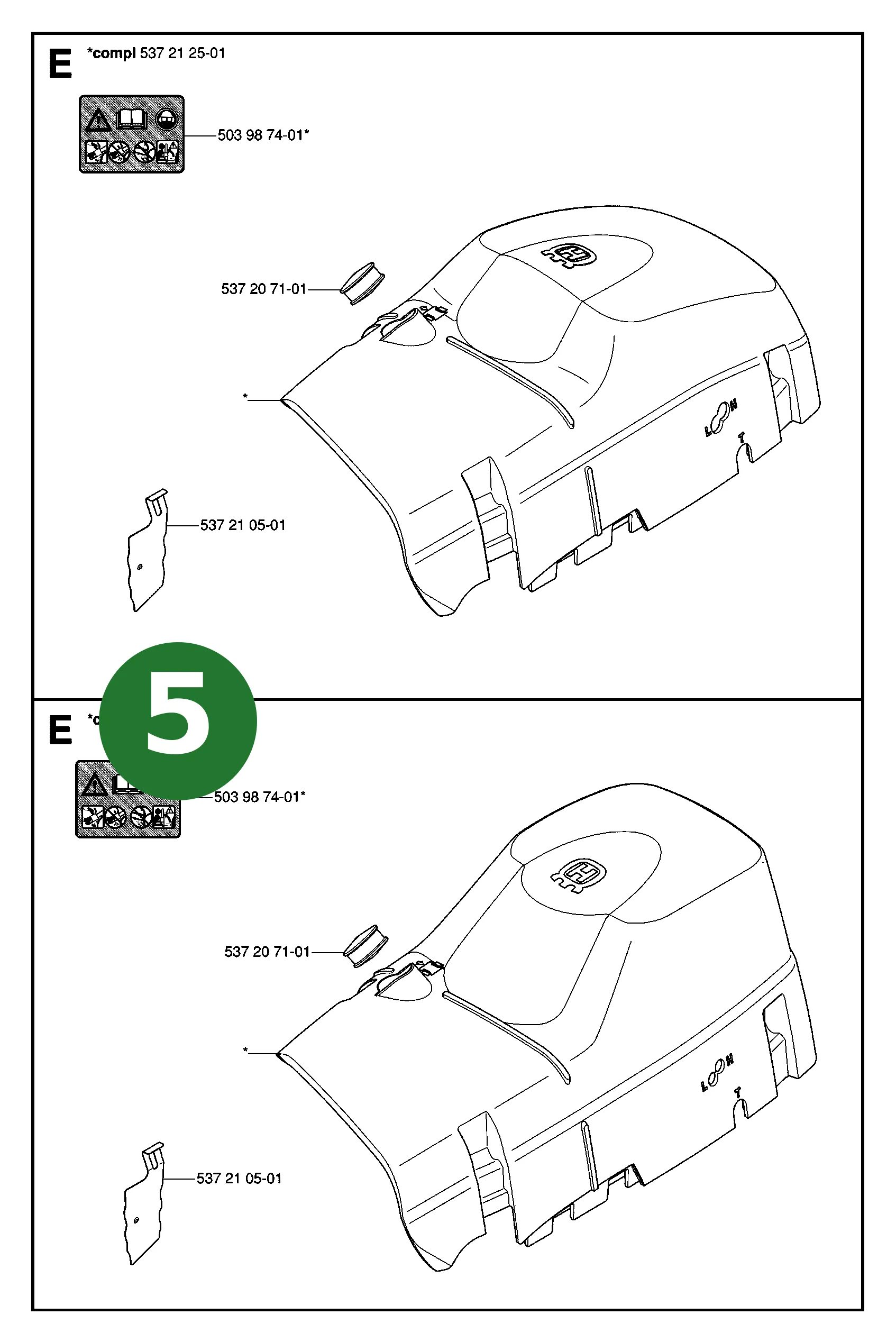 Zylinderdeckel f&uuml;r Husqvarna Motors&auml;gen 575 XP,...