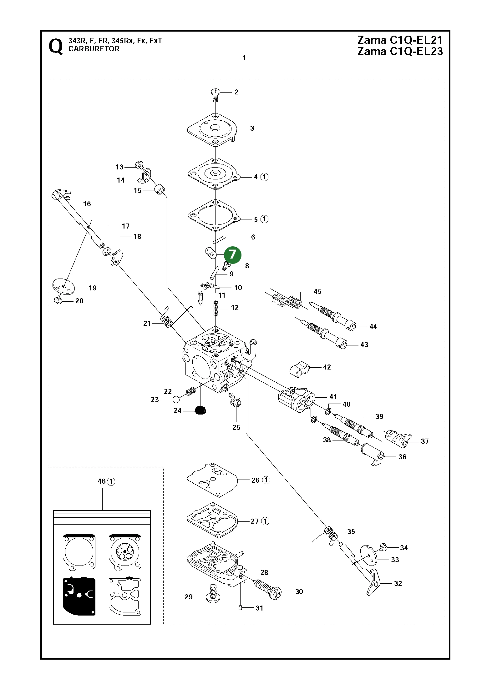 Position im Ersatzteilkatalog