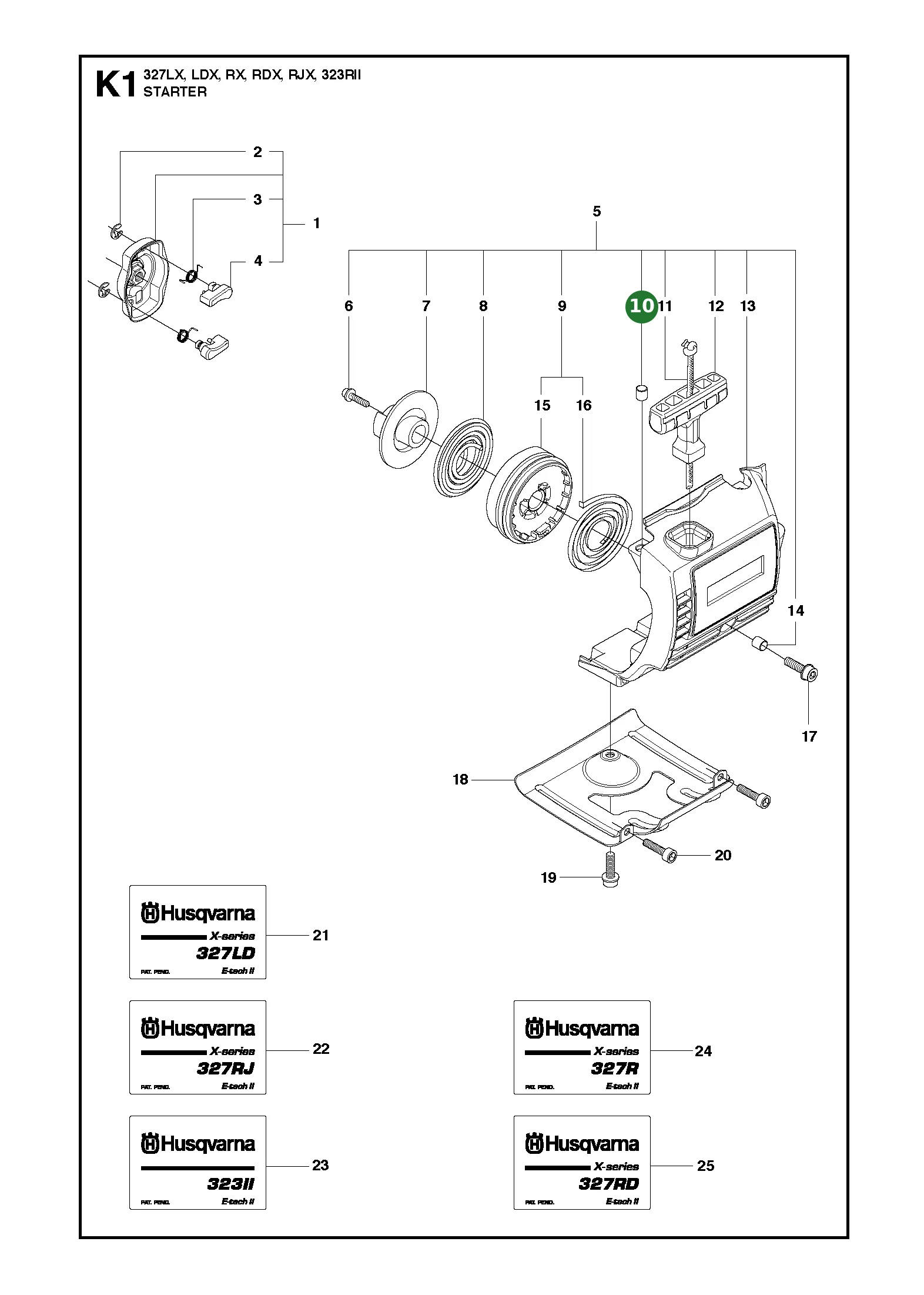 Position im Ersatzteilkatalog