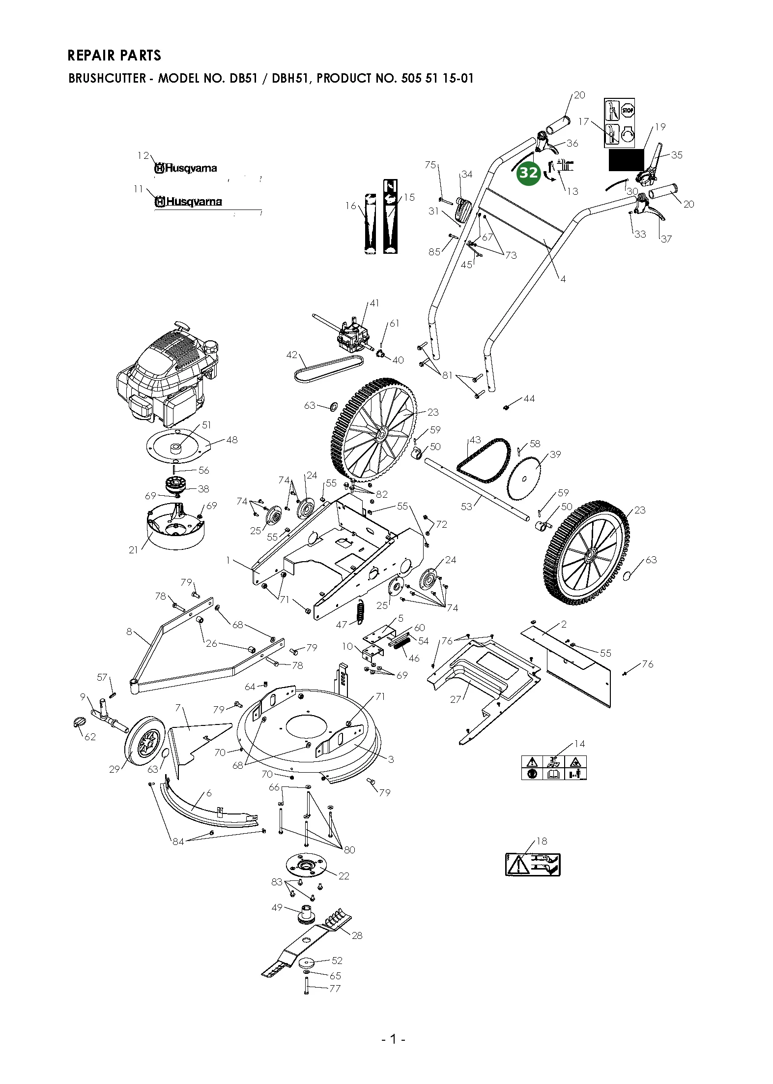 Position im Ersatzteilkatalog