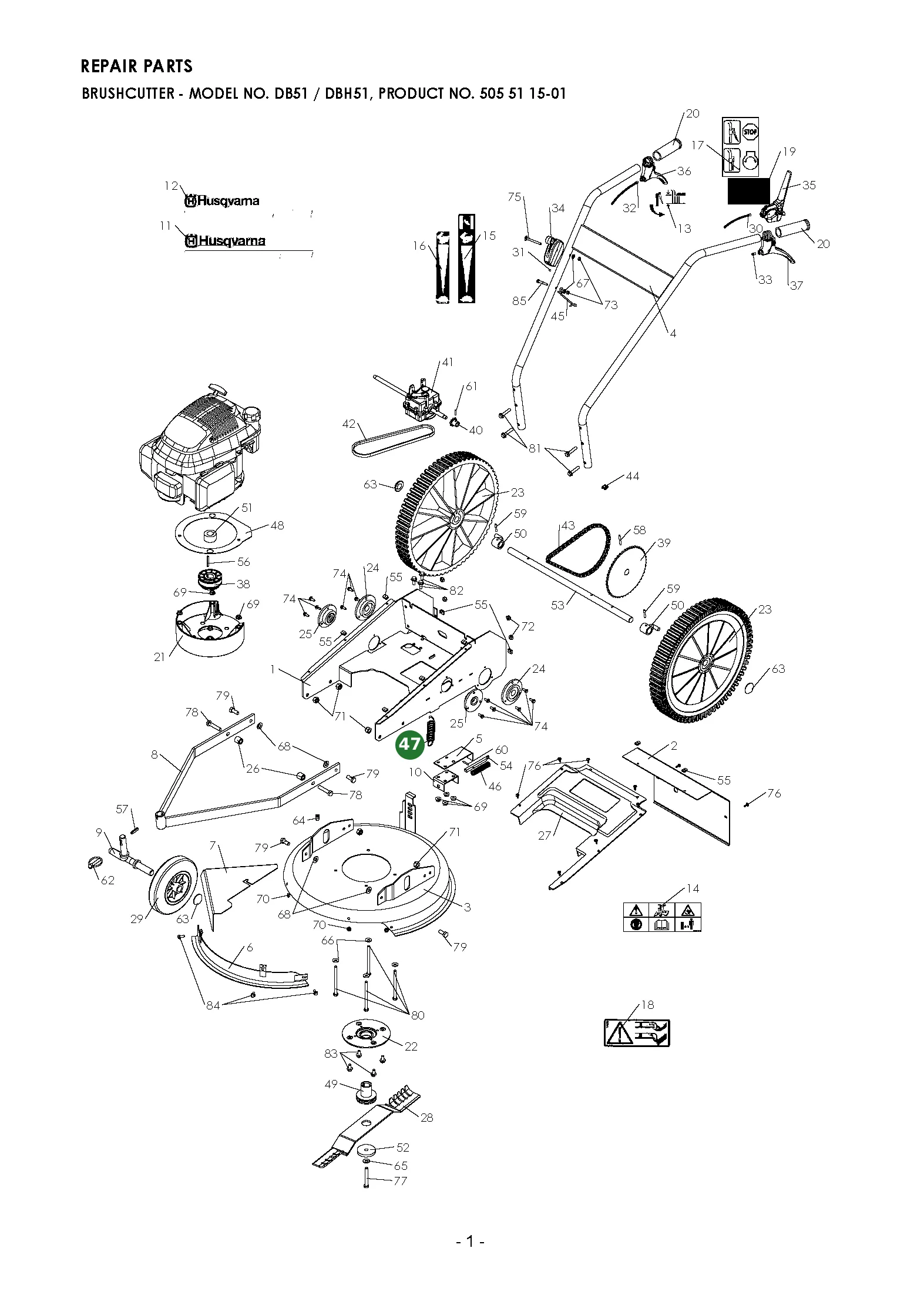 Position im Ersatzteilkatalog