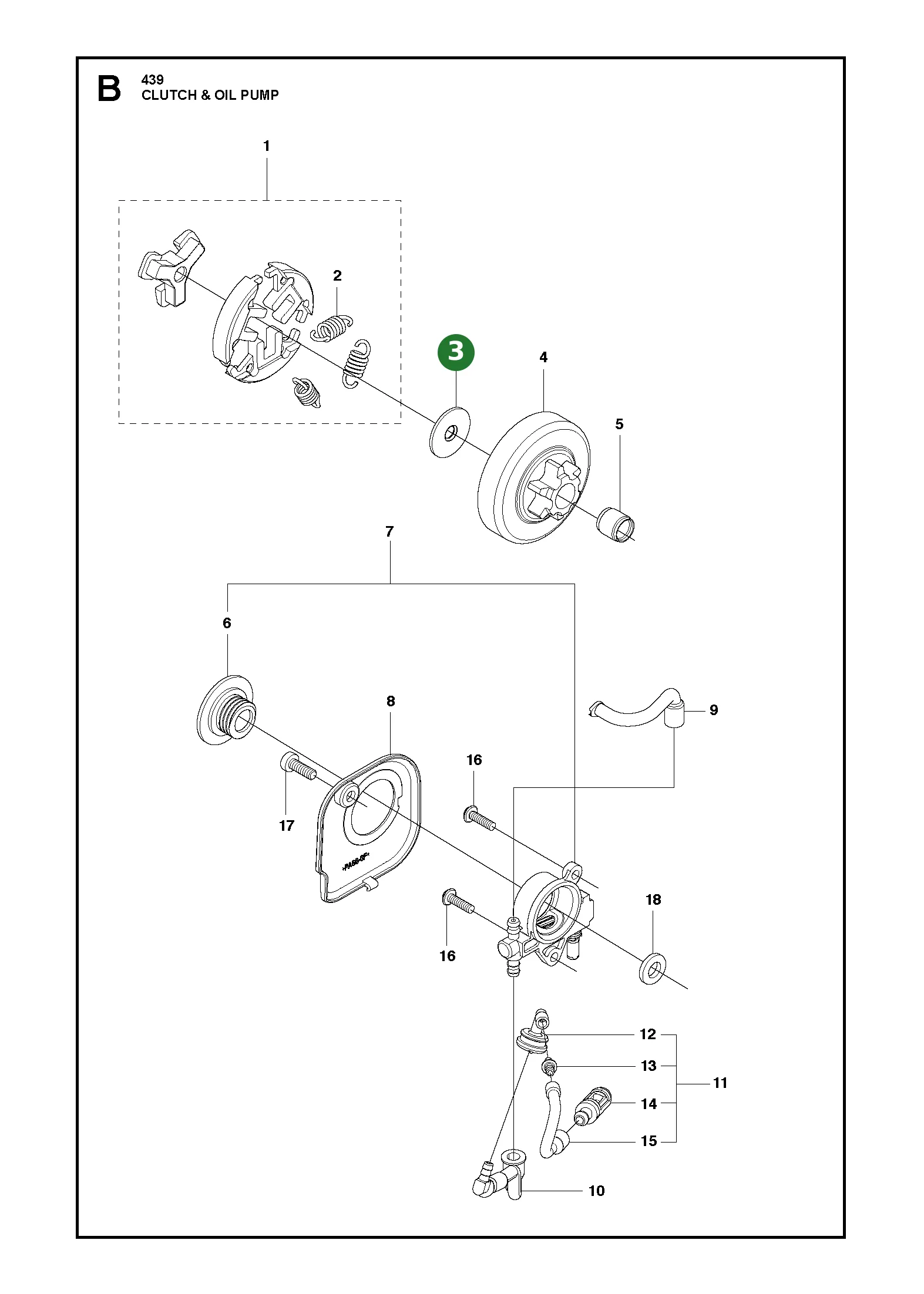 Platte f&uuml;r Husqvarna Motors&auml;gen 439, T435, T525