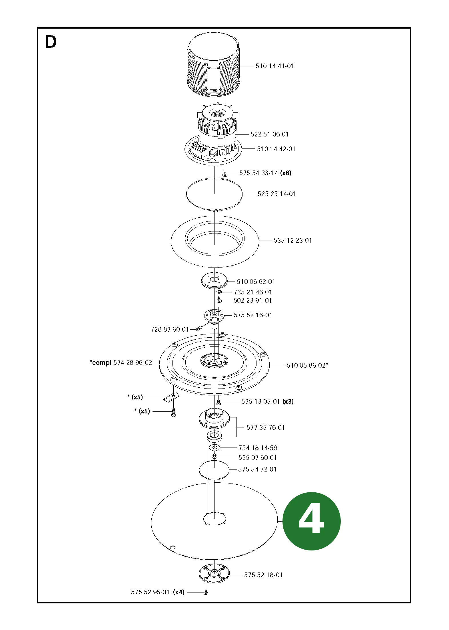 Position im Ersatzteilkatalog