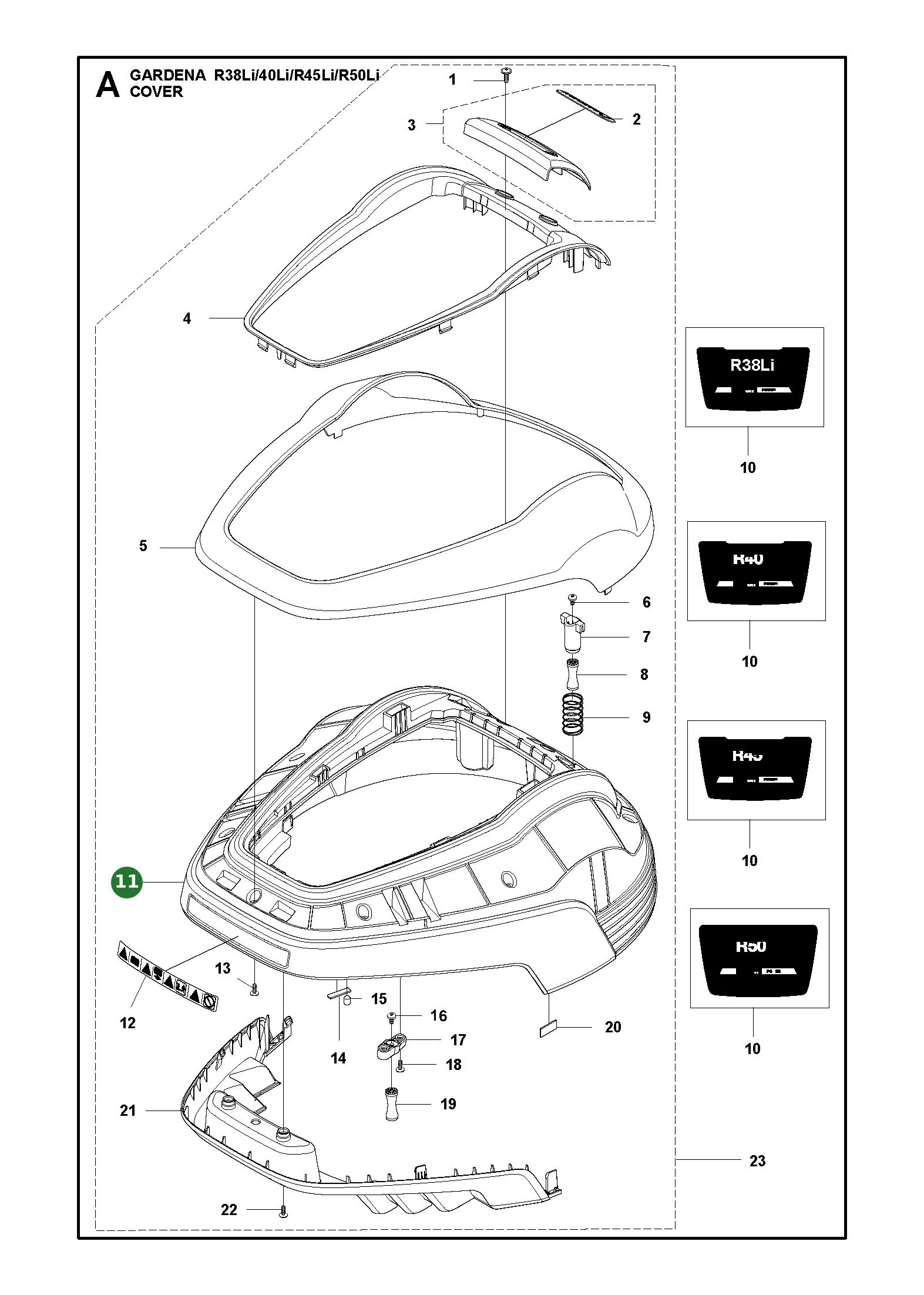 Position im Ersatzteilkatalog