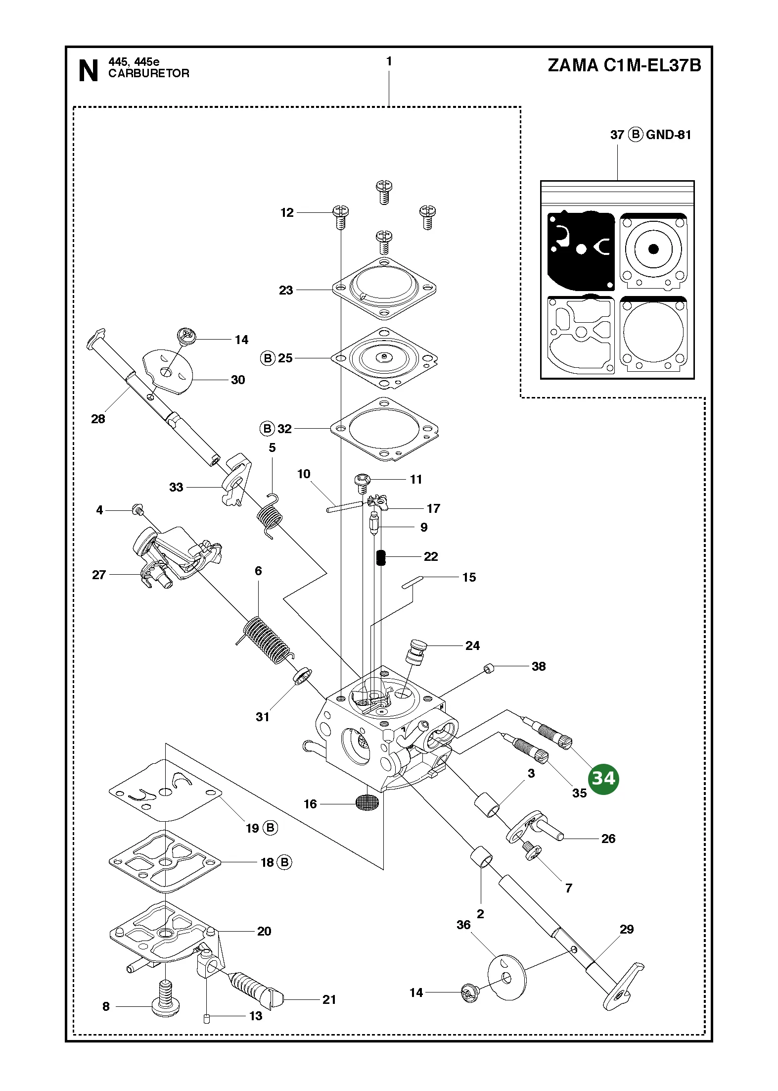 Position im Ersatzteilkatalog