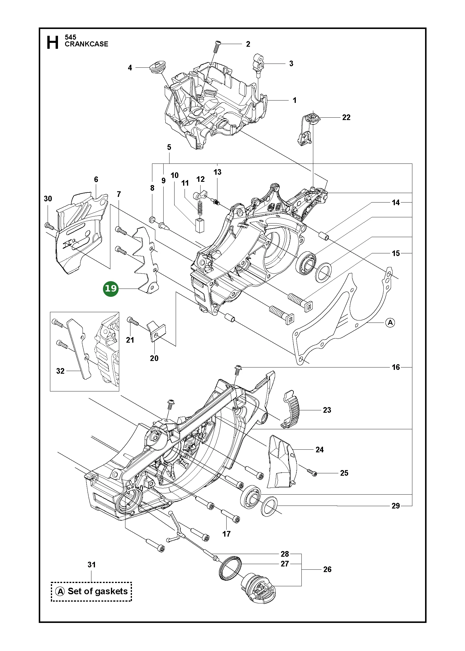 Spike f&uuml;r Husqvarna Motors&auml;gen 545, 550 XP, 550...