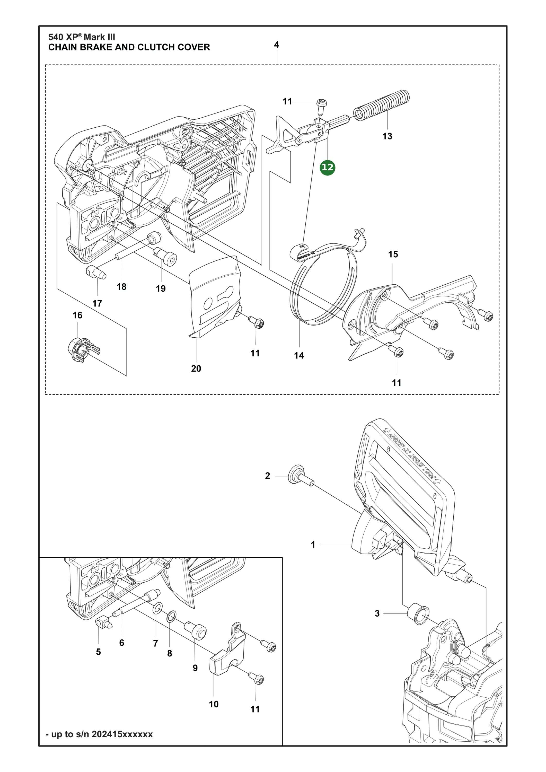 Kniegelenk Kpl. f&uuml;r Husqvarna Motors&auml;gen