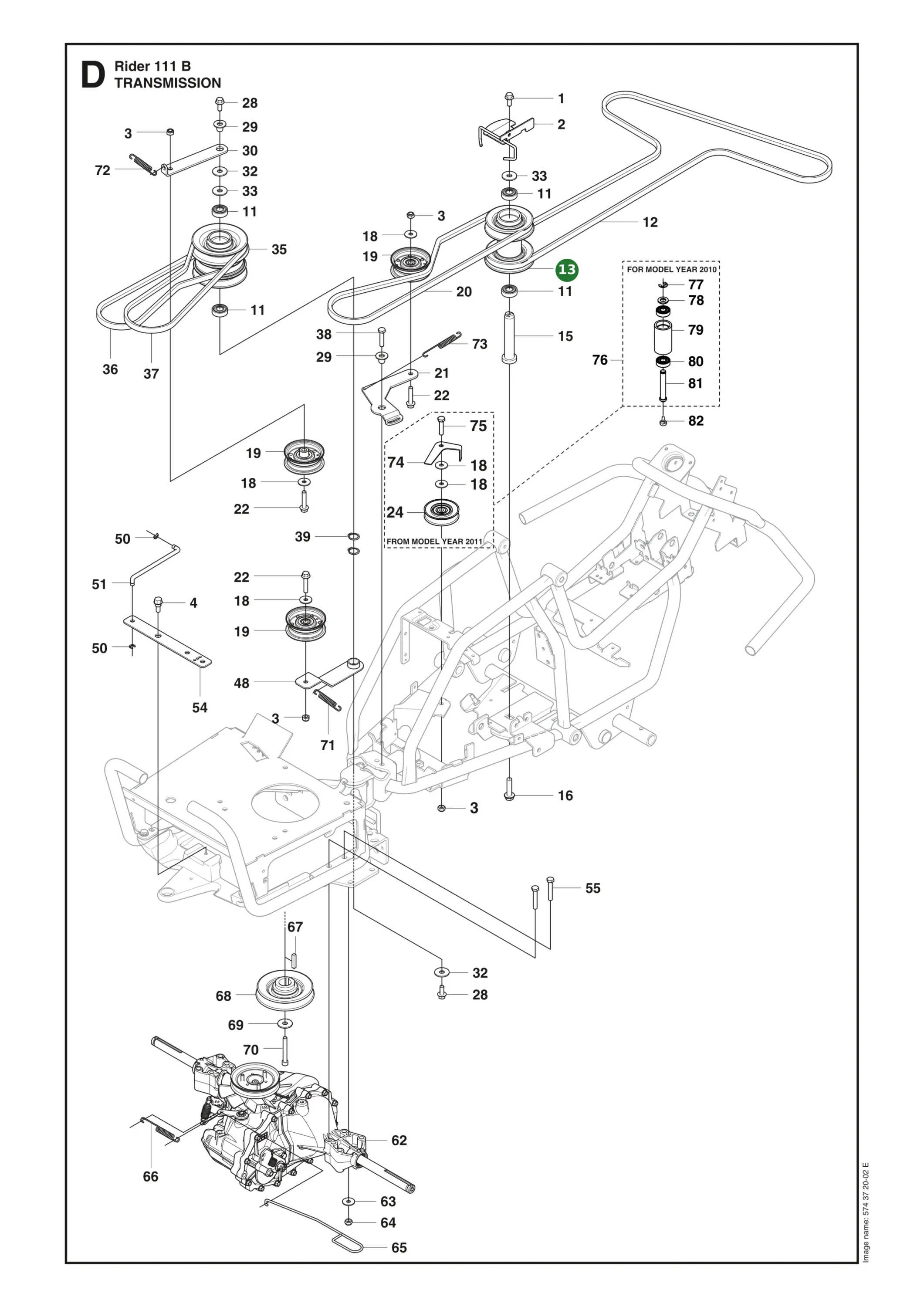 Position im Ersatzteilkatalog
