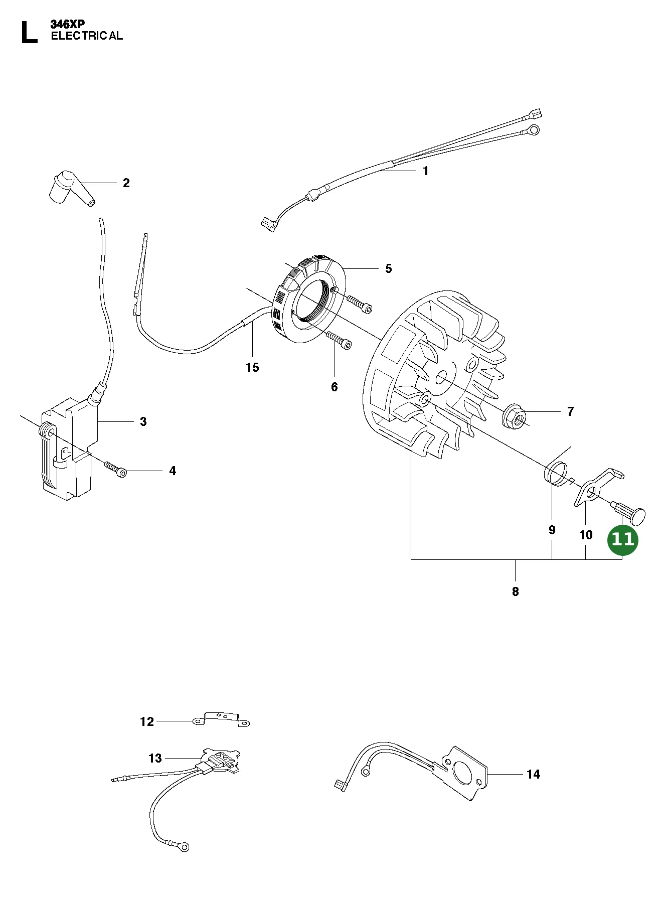 Niete f&uuml;r Husqvarna Motors&auml;gen 40, 45, 49, 51,...