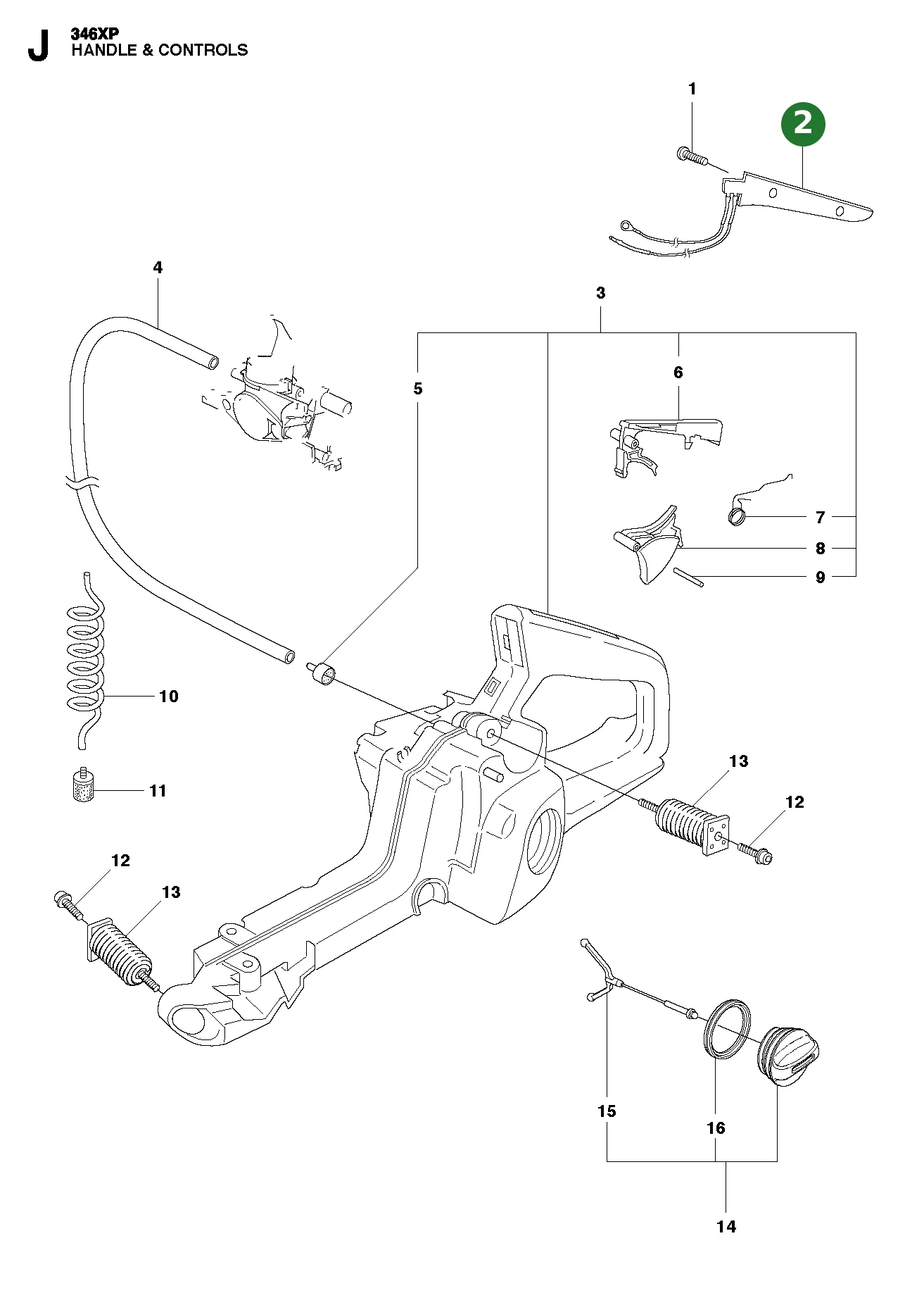 Heizplatte f&uuml;r Husqvarna Motors&auml;gen 346 XP, 346...