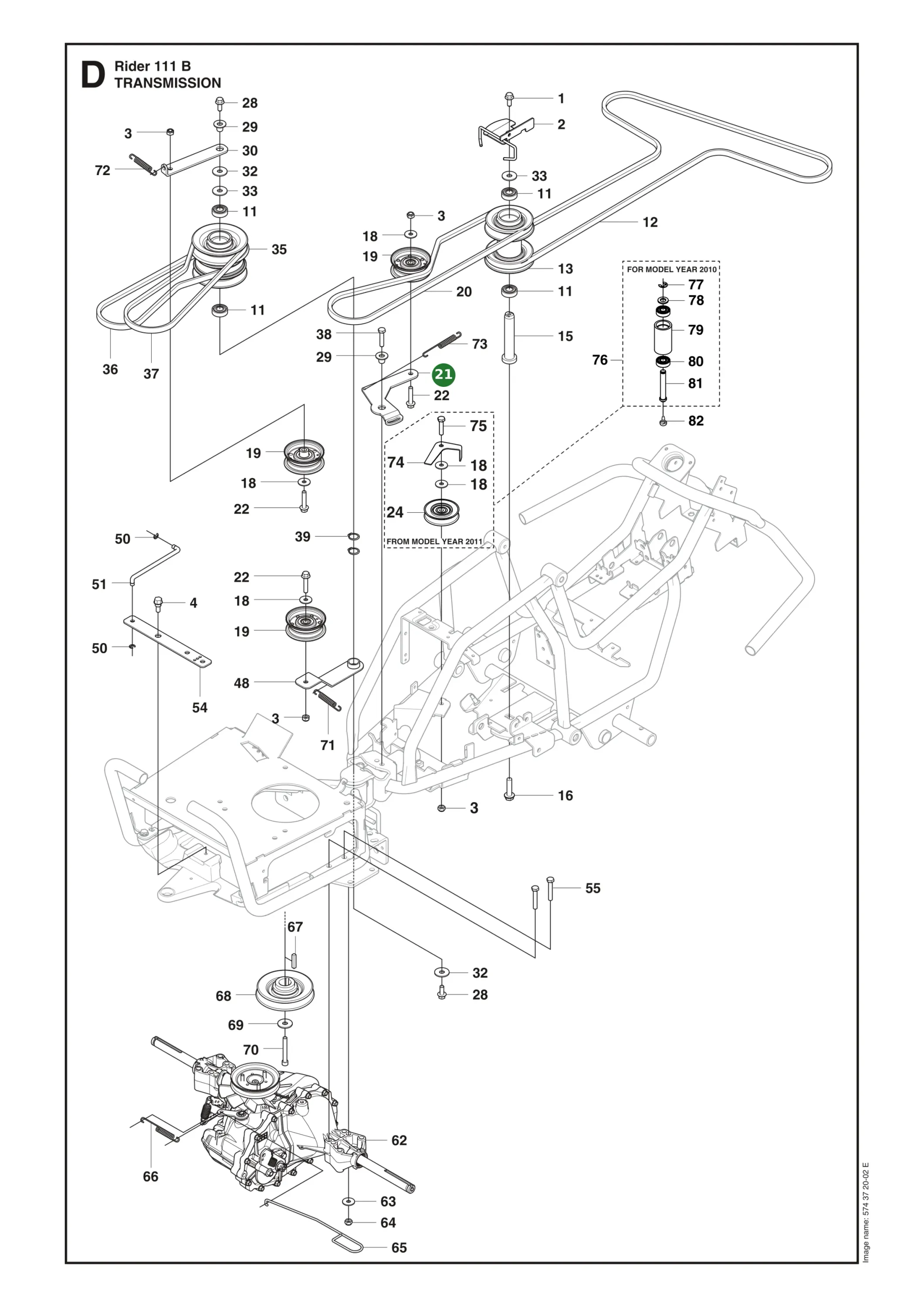 Position im Ersatzteilkatalog