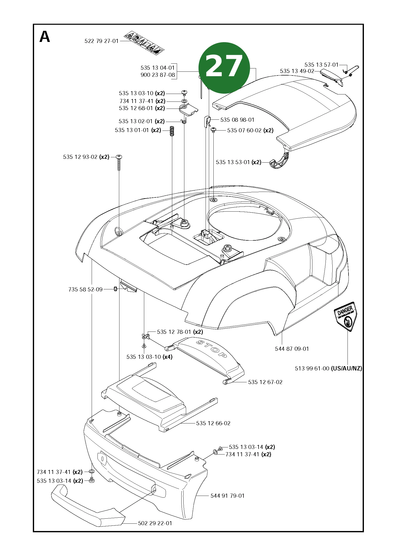 Position im Ersatzteilkatalog
