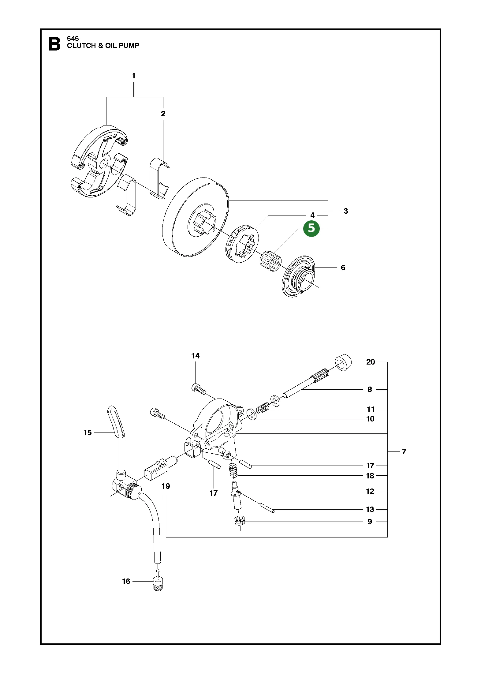 Nadellager f&uuml;r Husqvarna Motors&auml;gen