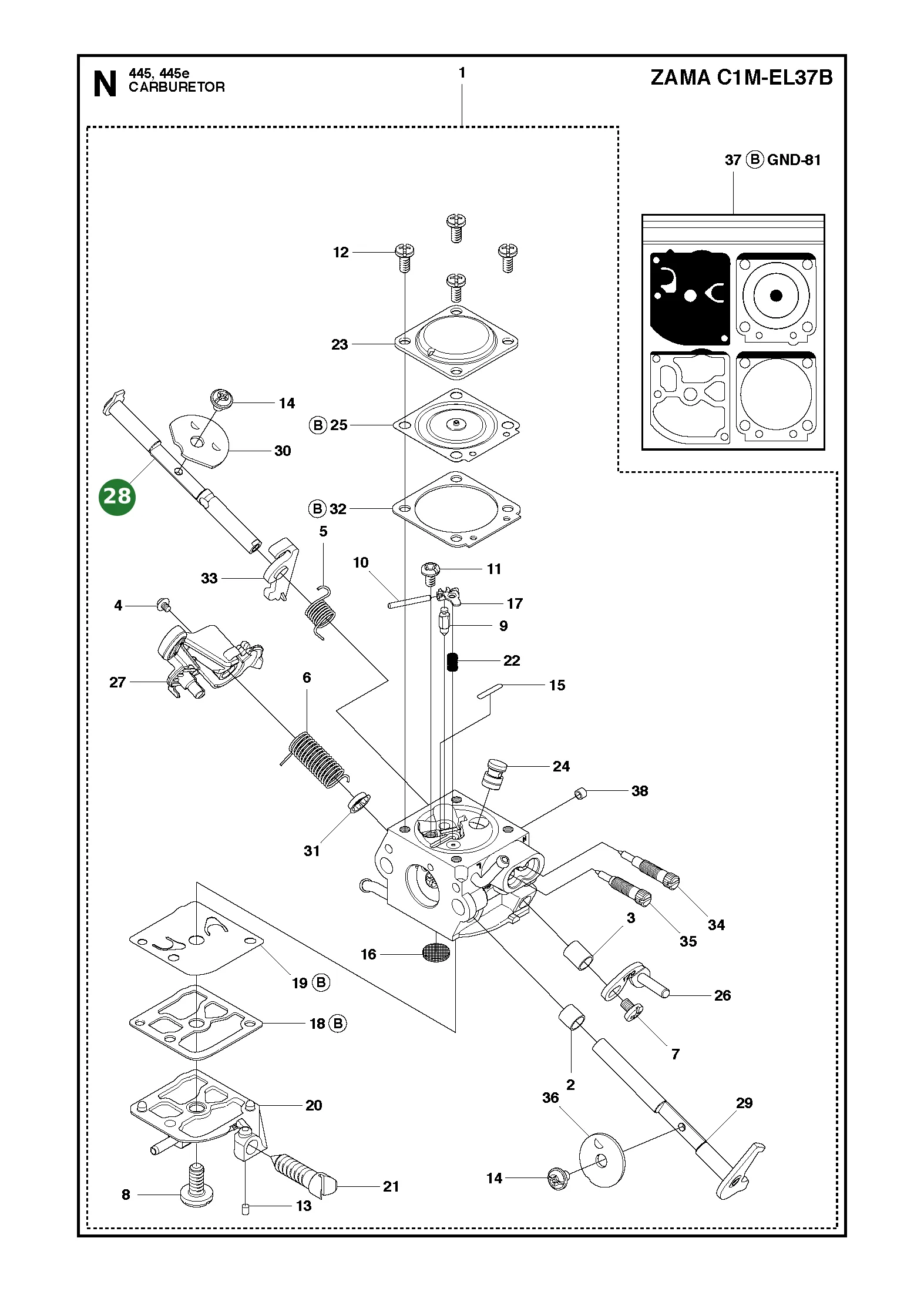 Position im Ersatzteilkatalog
