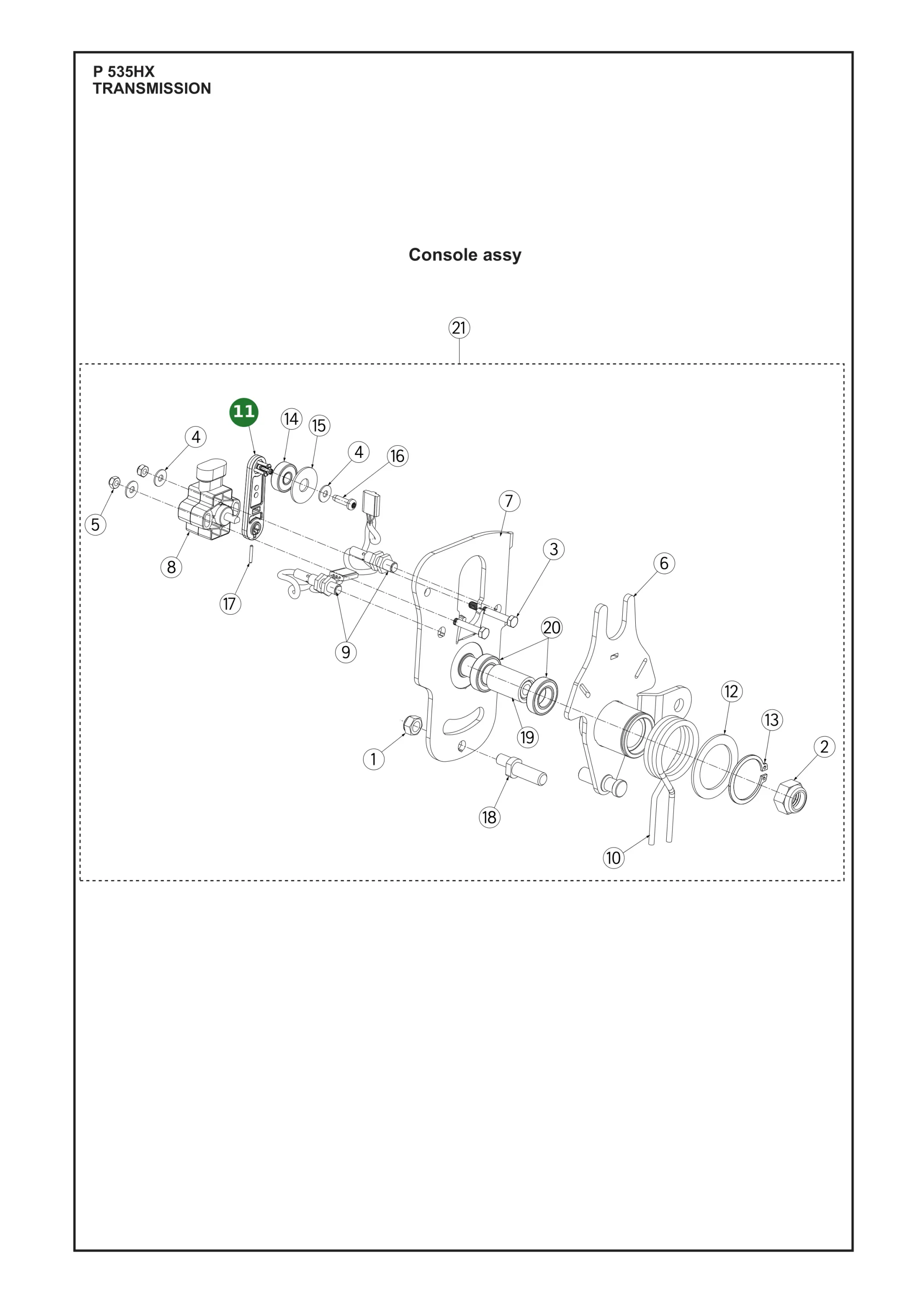 Position im Ersatzteilkatalog