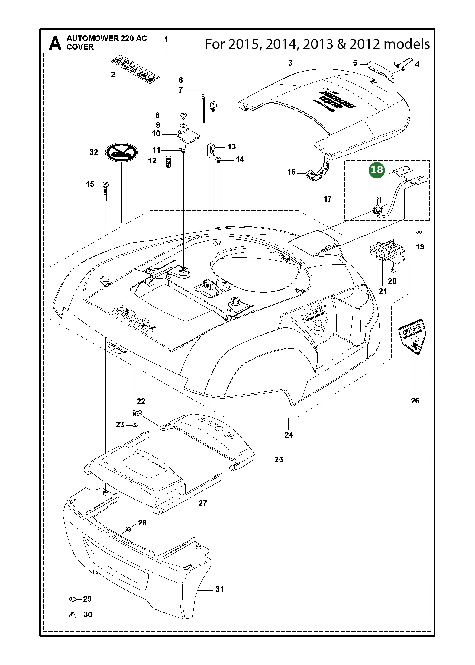 Position im Ersatzteilkatalog