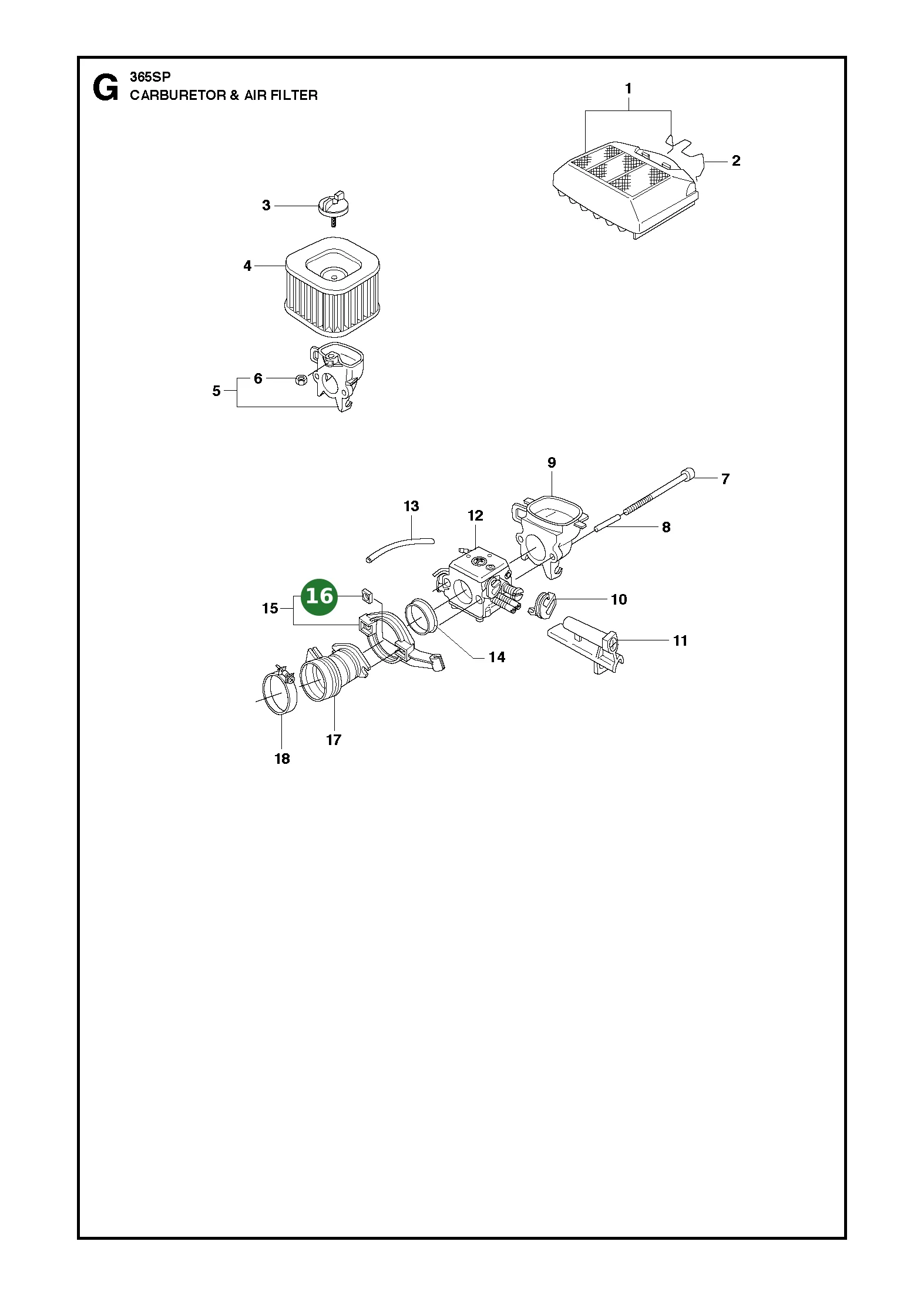 Mutter 4-kant f&uuml;r Husqvarna Motors&auml;gen