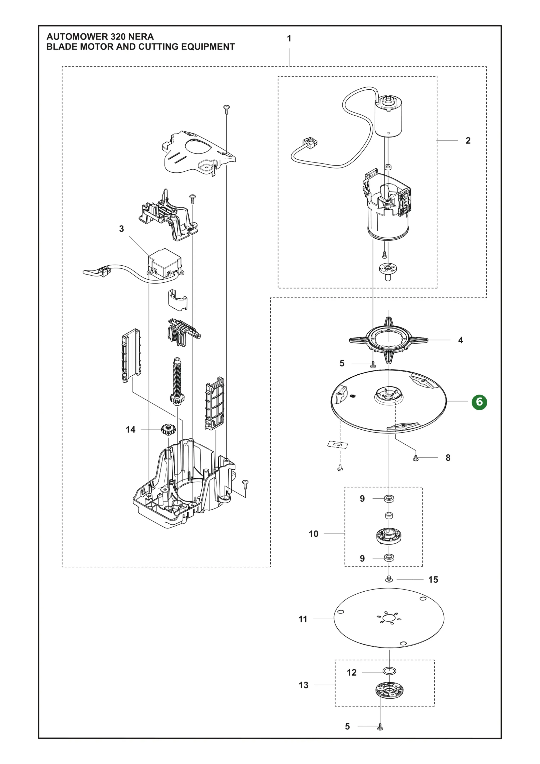 Husqvarna Messerscheibe f&uuml;r Automower 320 NERA 430X...