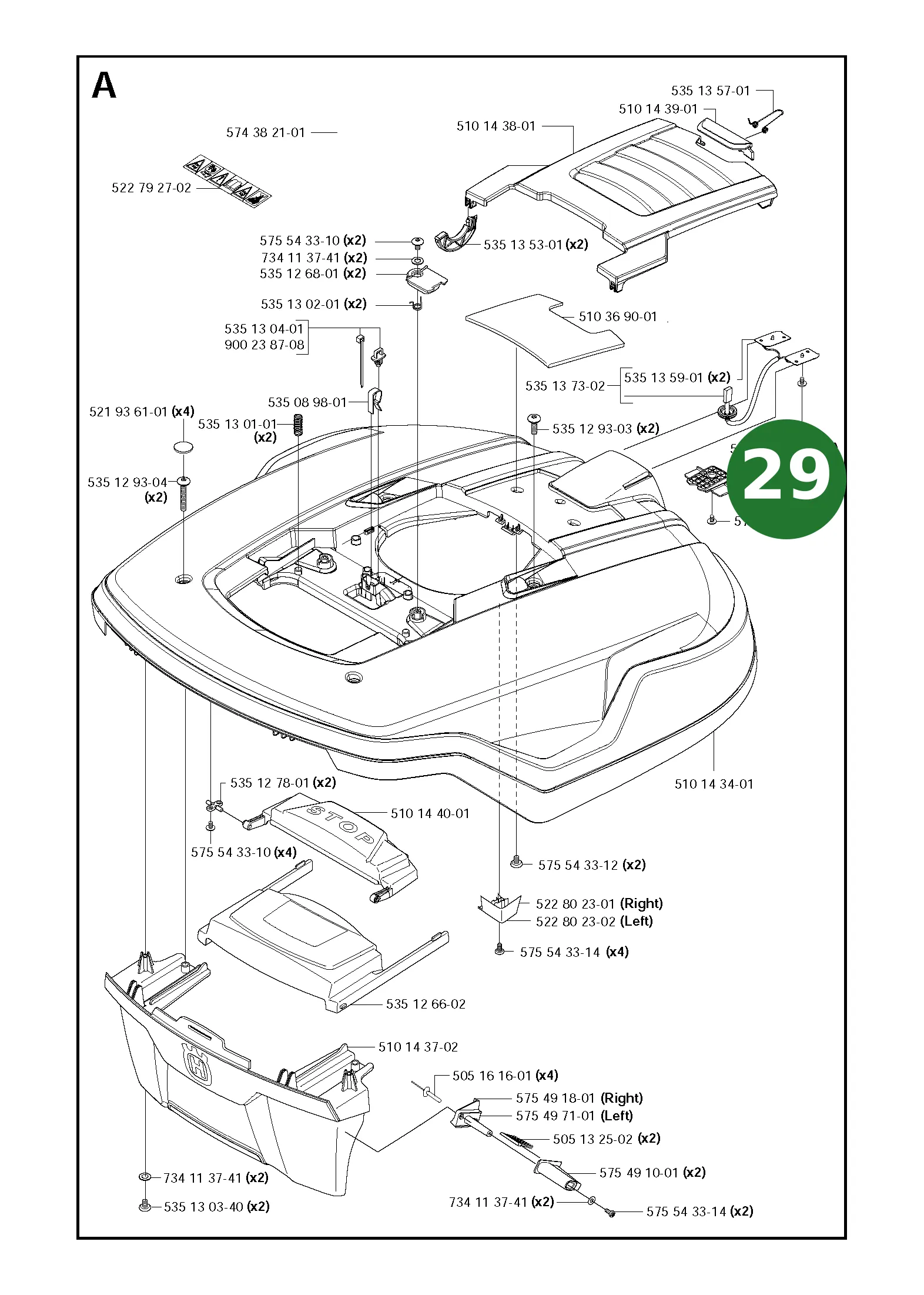 Position im Ersatzteilkatalog