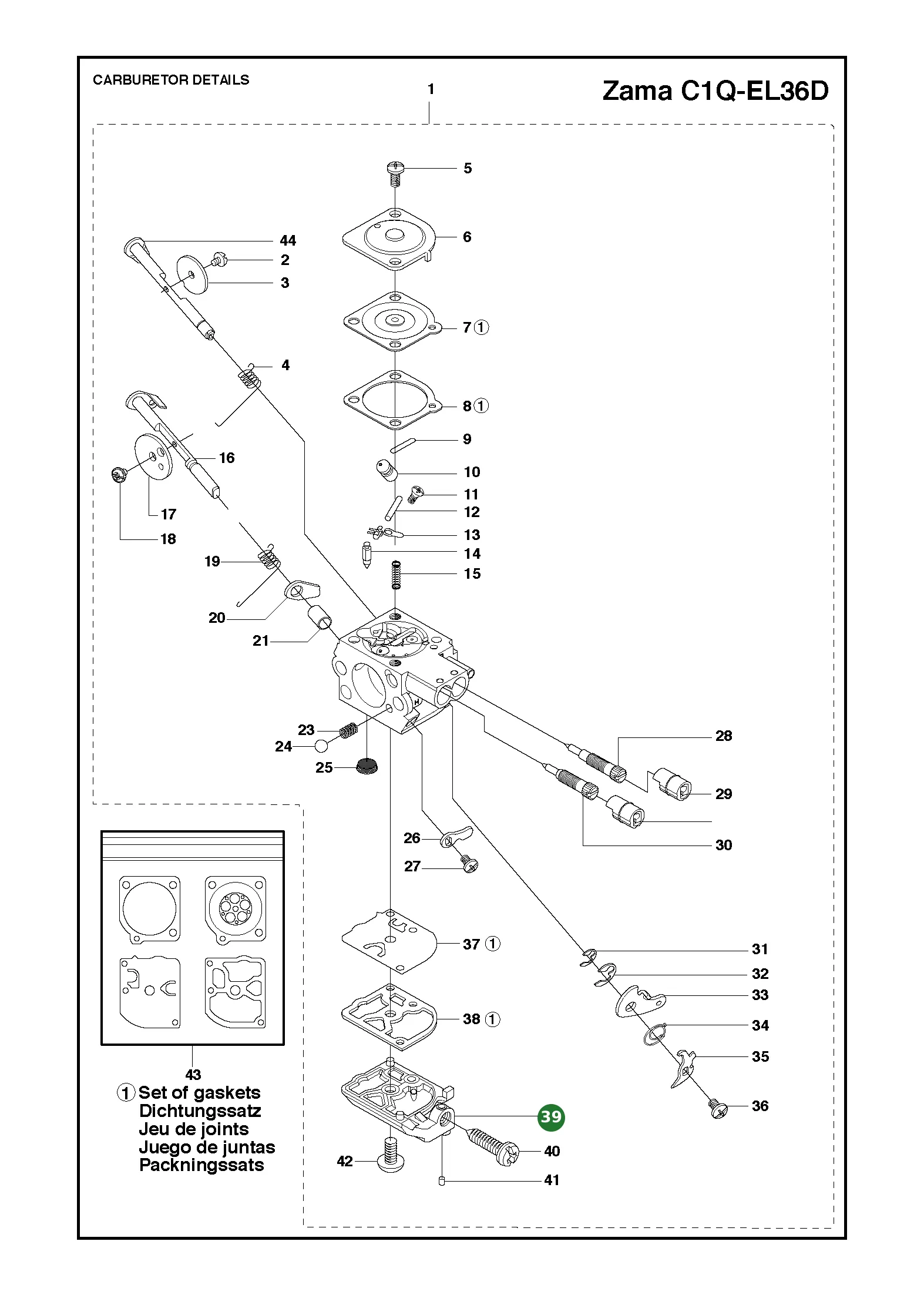 Position im Ersatzteilkatalog