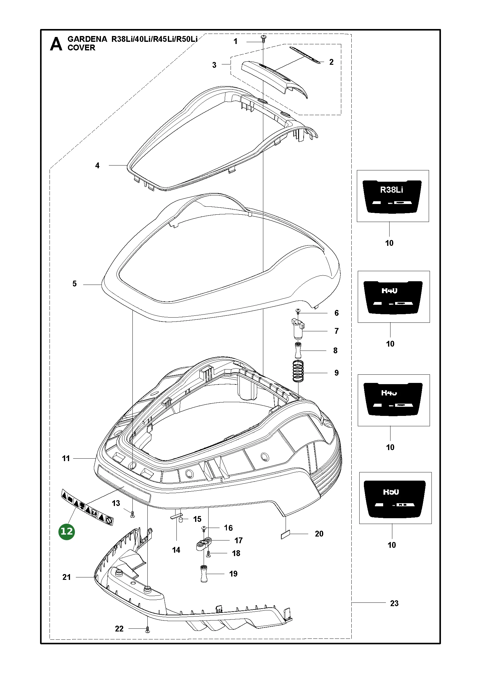 Position im Ersatzteilkatalog