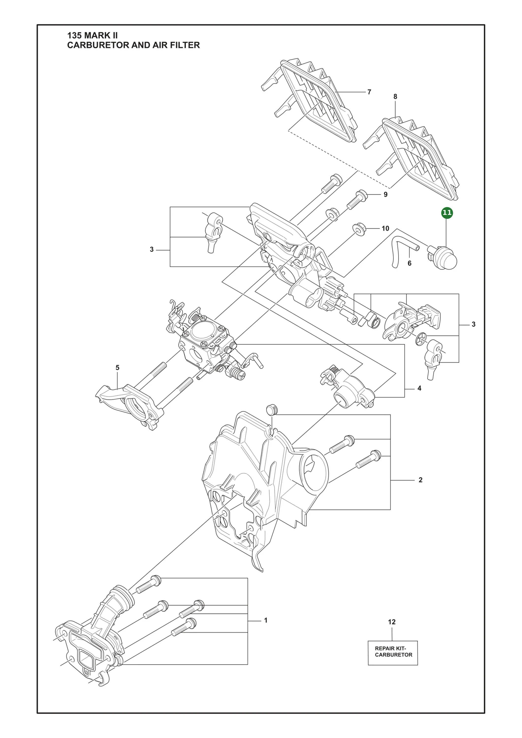 Purge f&uuml;r Husqvarna Motors&auml;gen