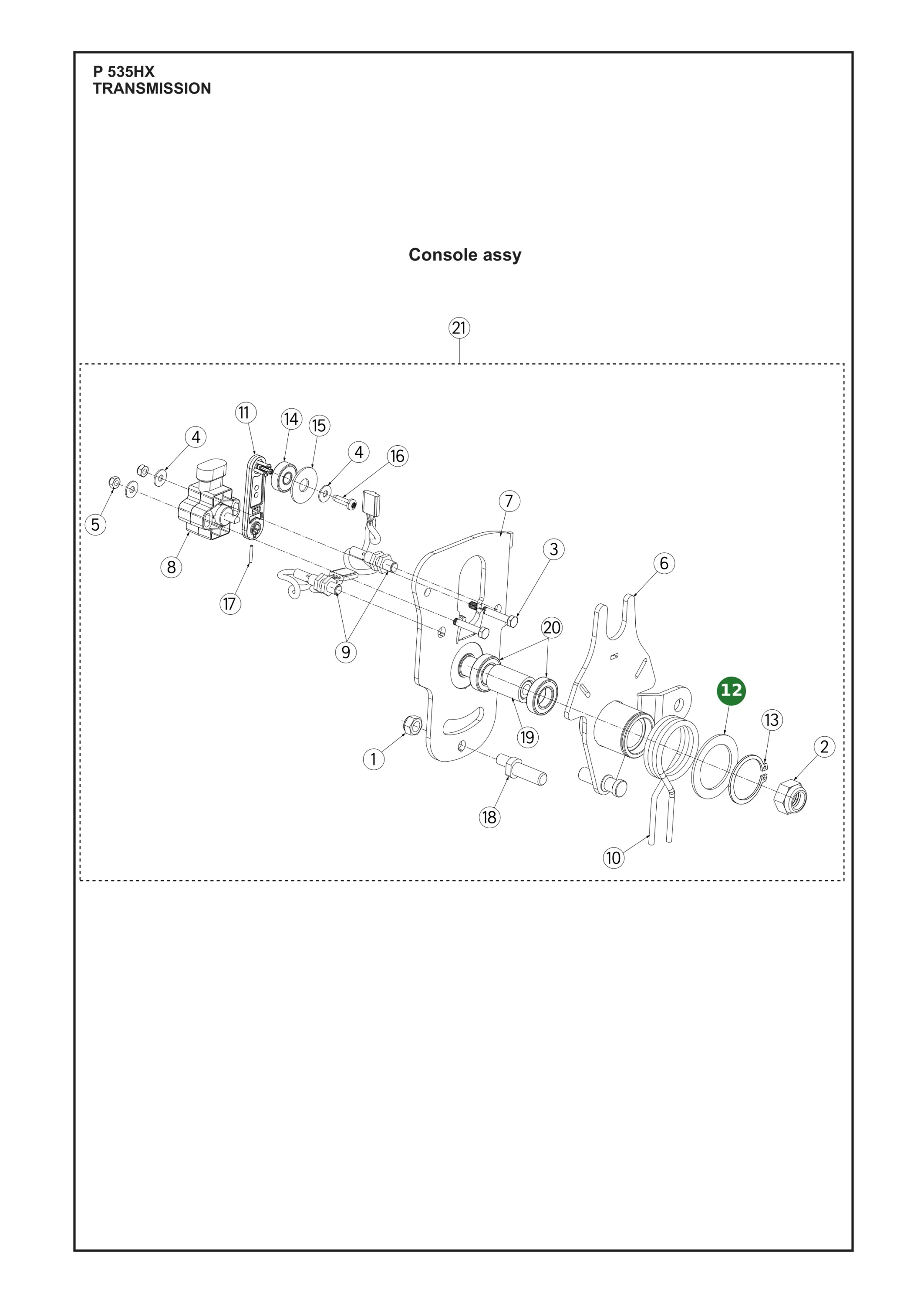 Position im Ersatzteilkatalog