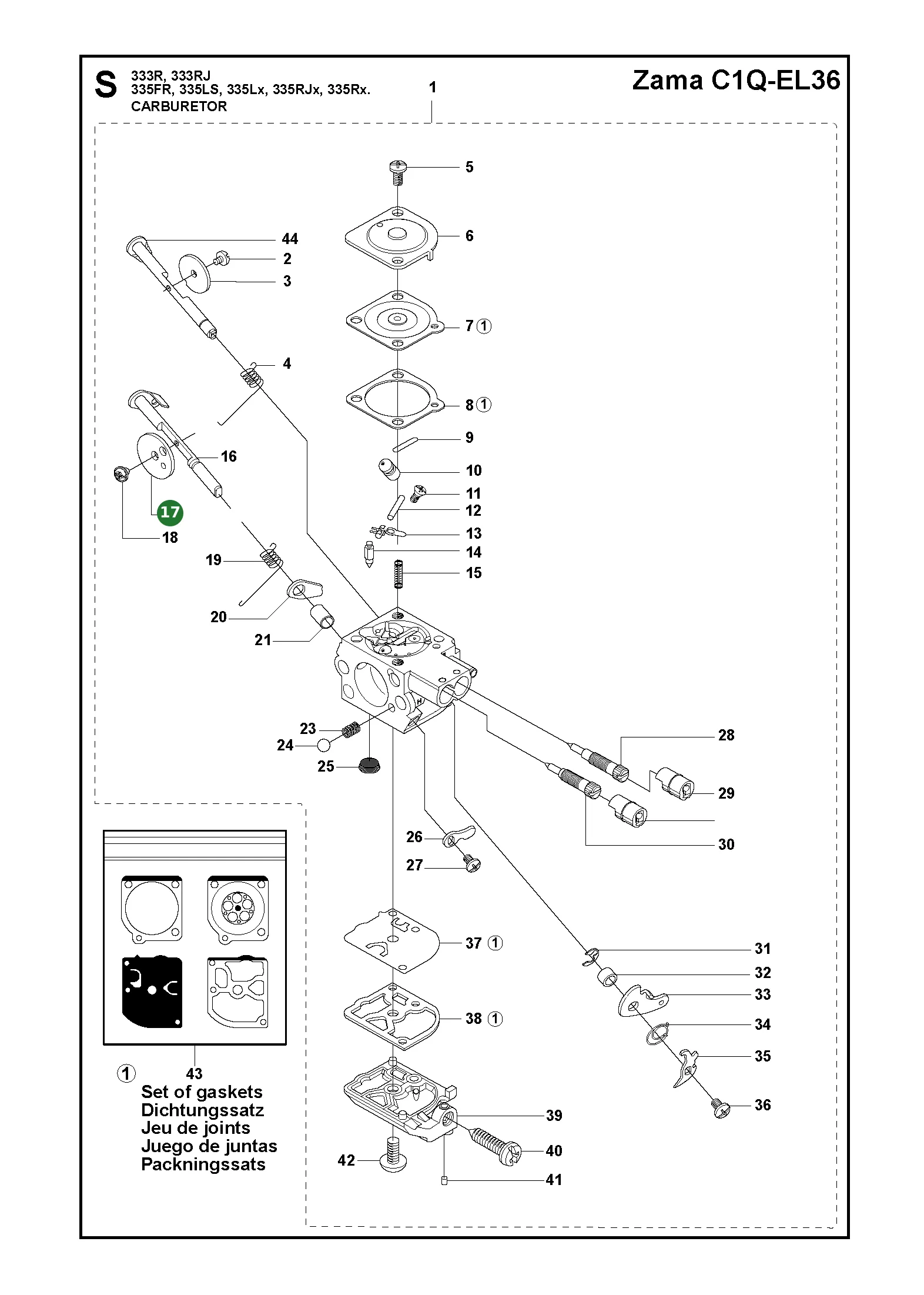 Position im Ersatzteilkatalog