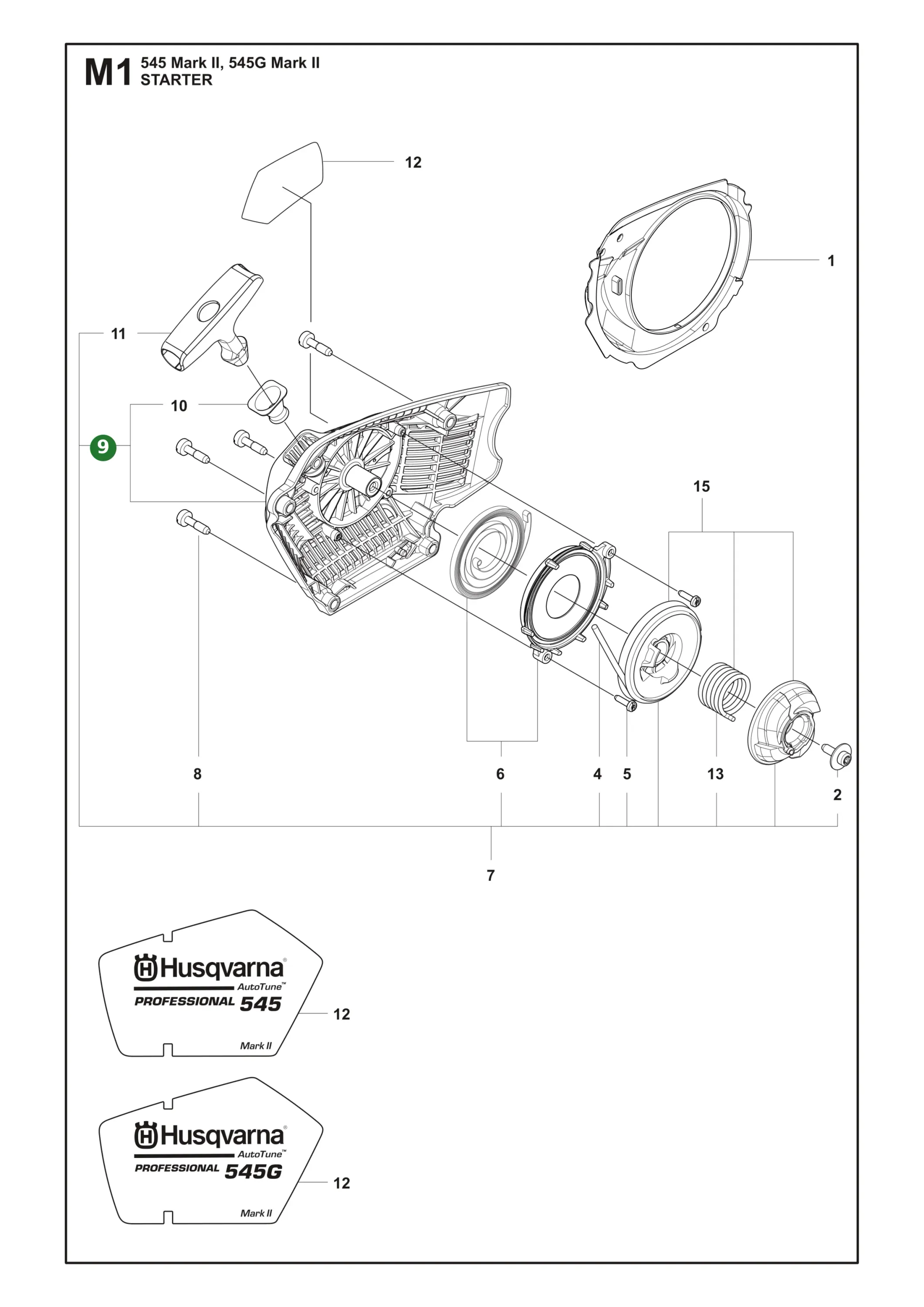 Startvorrichtungsgeh&auml;use f&uuml;r Husqvarna...