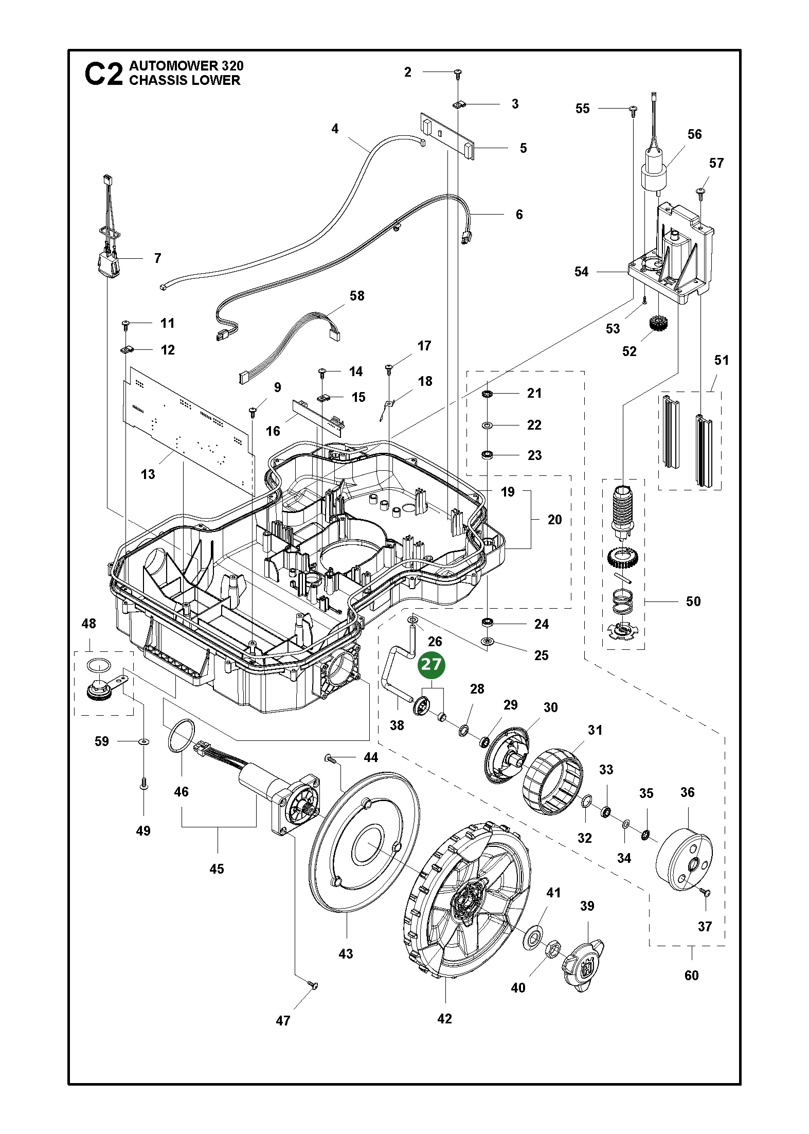 Schirm Kit f&uuml;r Husqvarna M&auml;hroboter