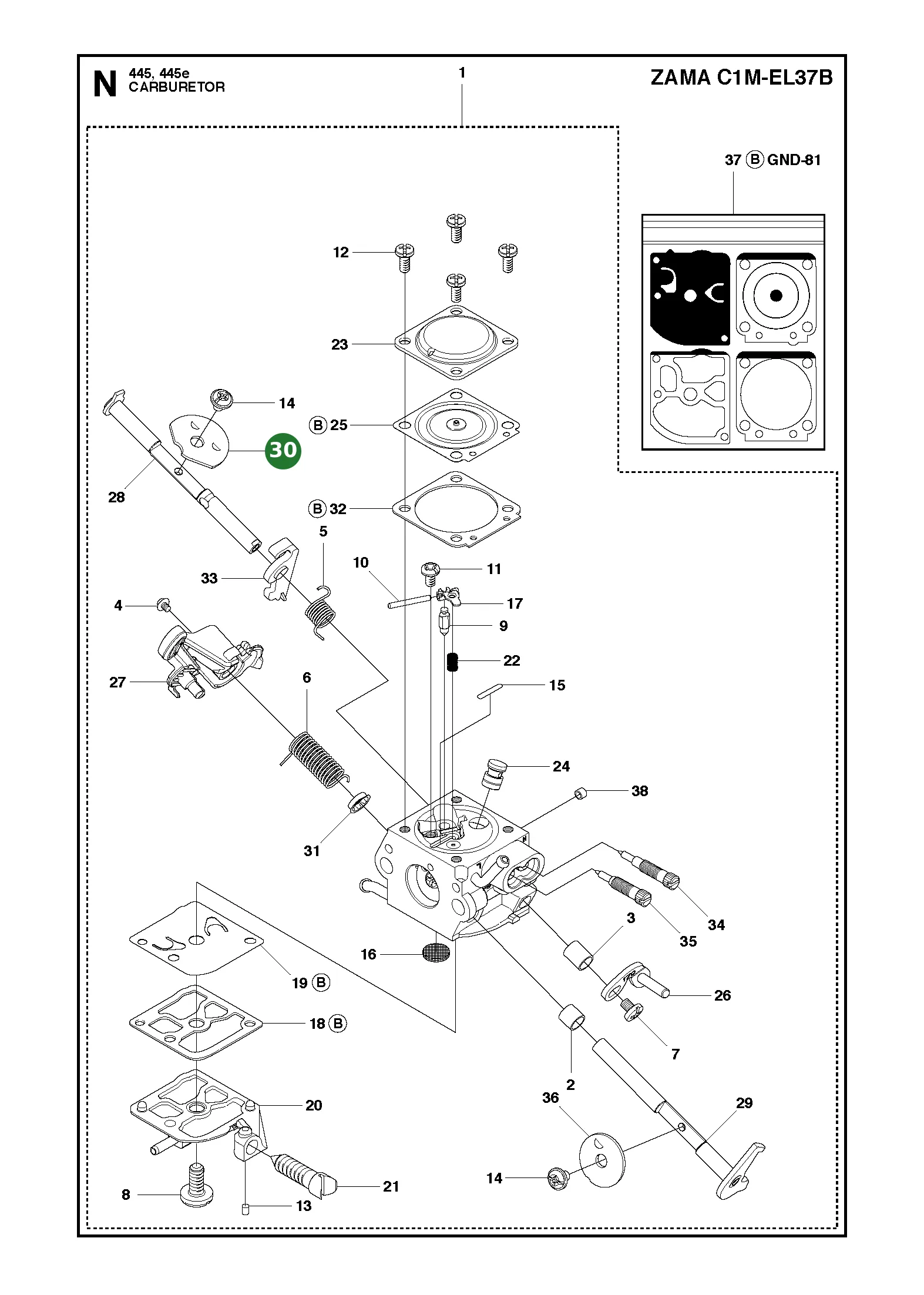 Position im Ersatzteilkatalog