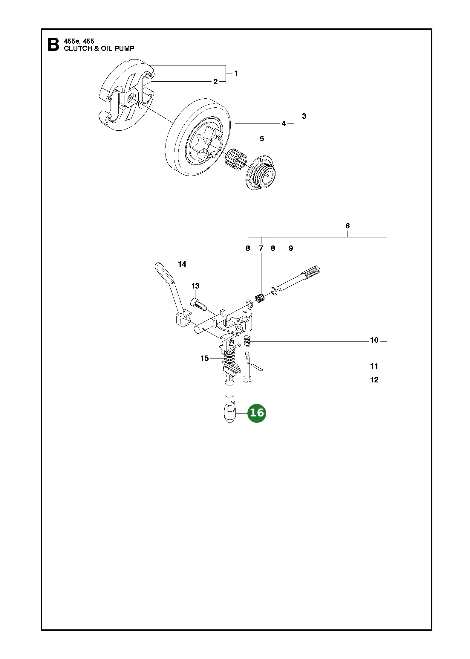 &Ouml;lsieb f&uuml;r Husqvarna Motors&auml;gen 461, 455...