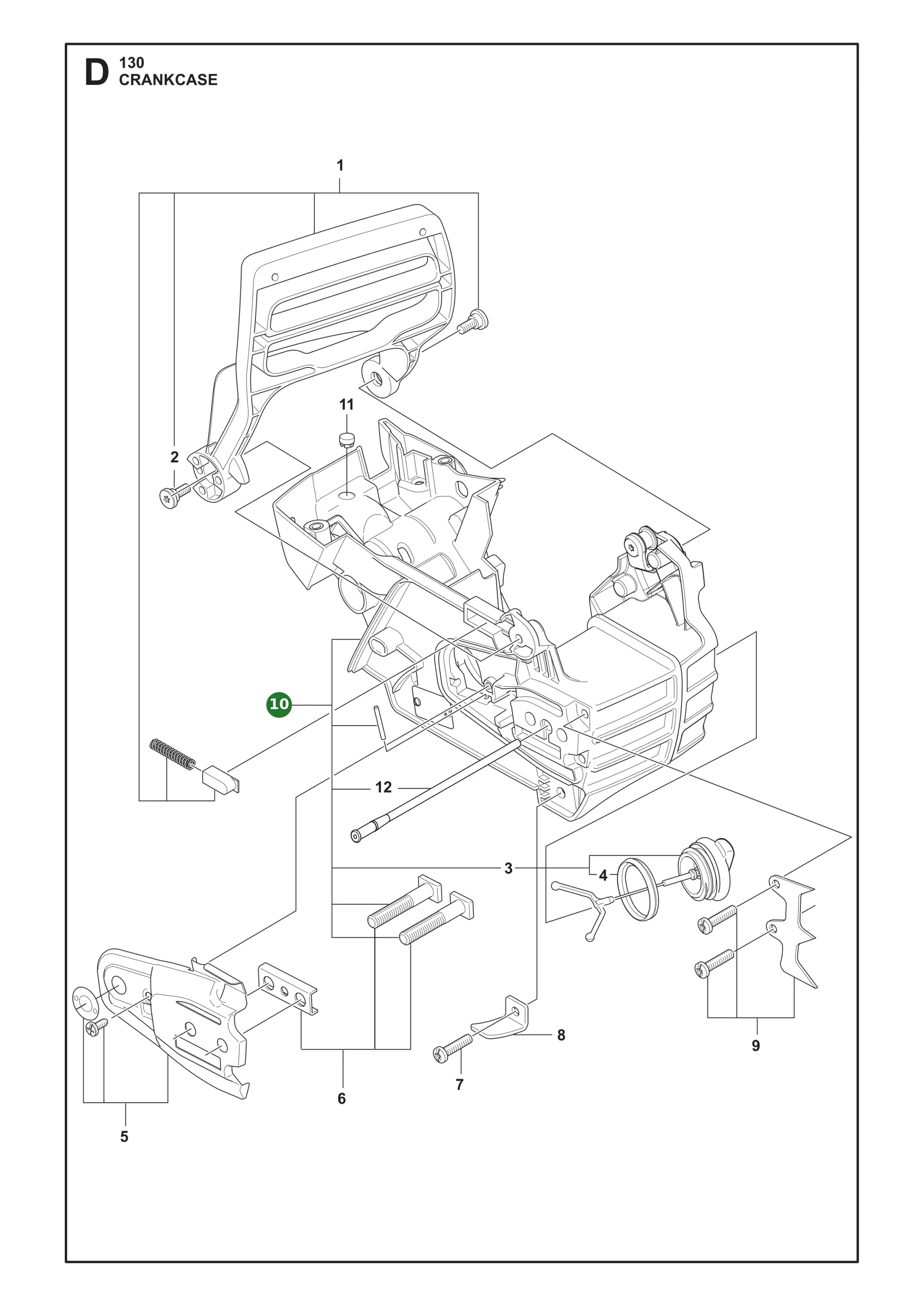Service Kit f&uuml;r Husqvarna Motors&auml;gen 130, 135 II