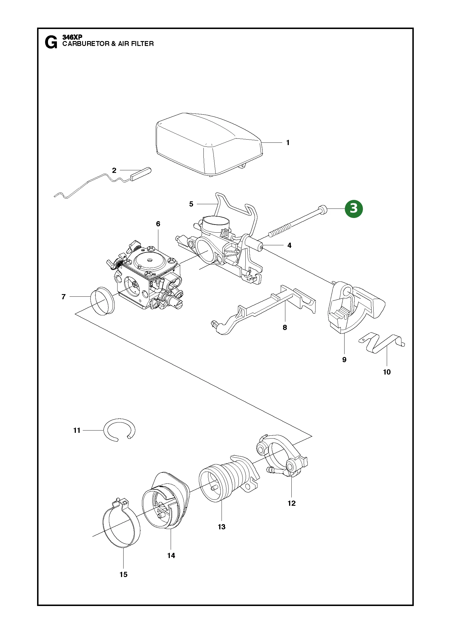 Schraube Ihsct f&uuml;r Husqvarna Motors&auml;gen 340,...