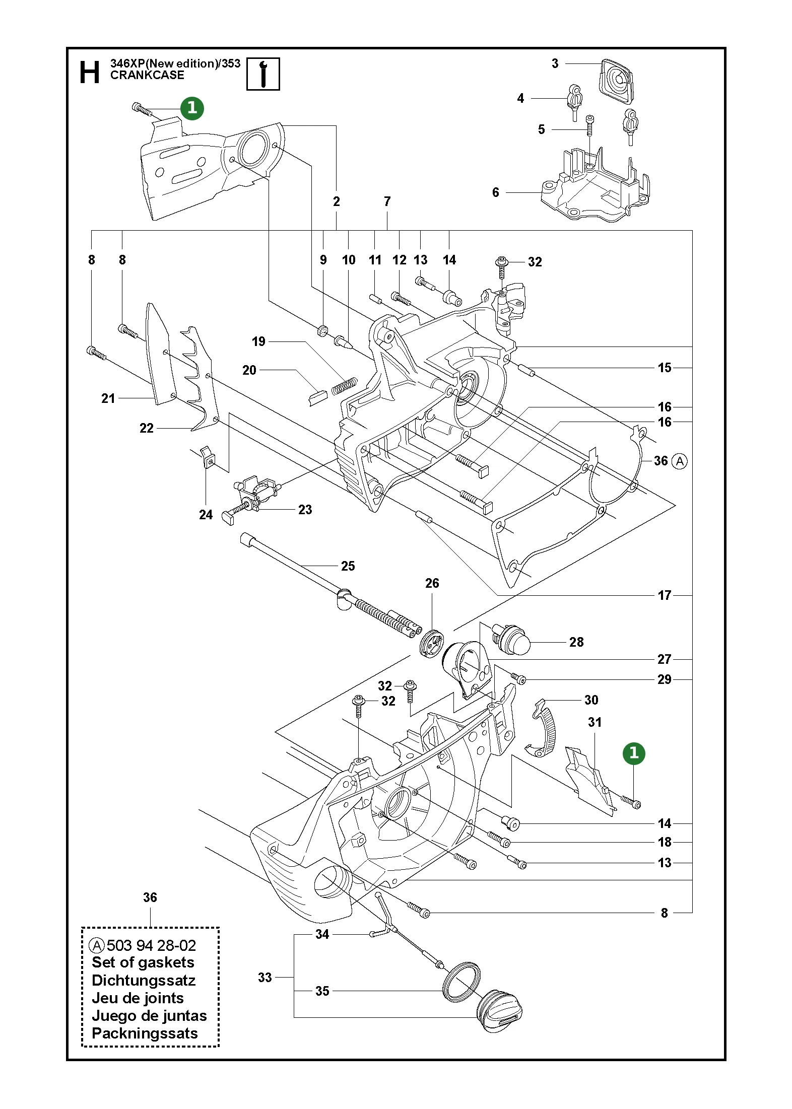 Schraube Ihsct f&uuml;r Husqvarna Motors&auml;gen 340,...