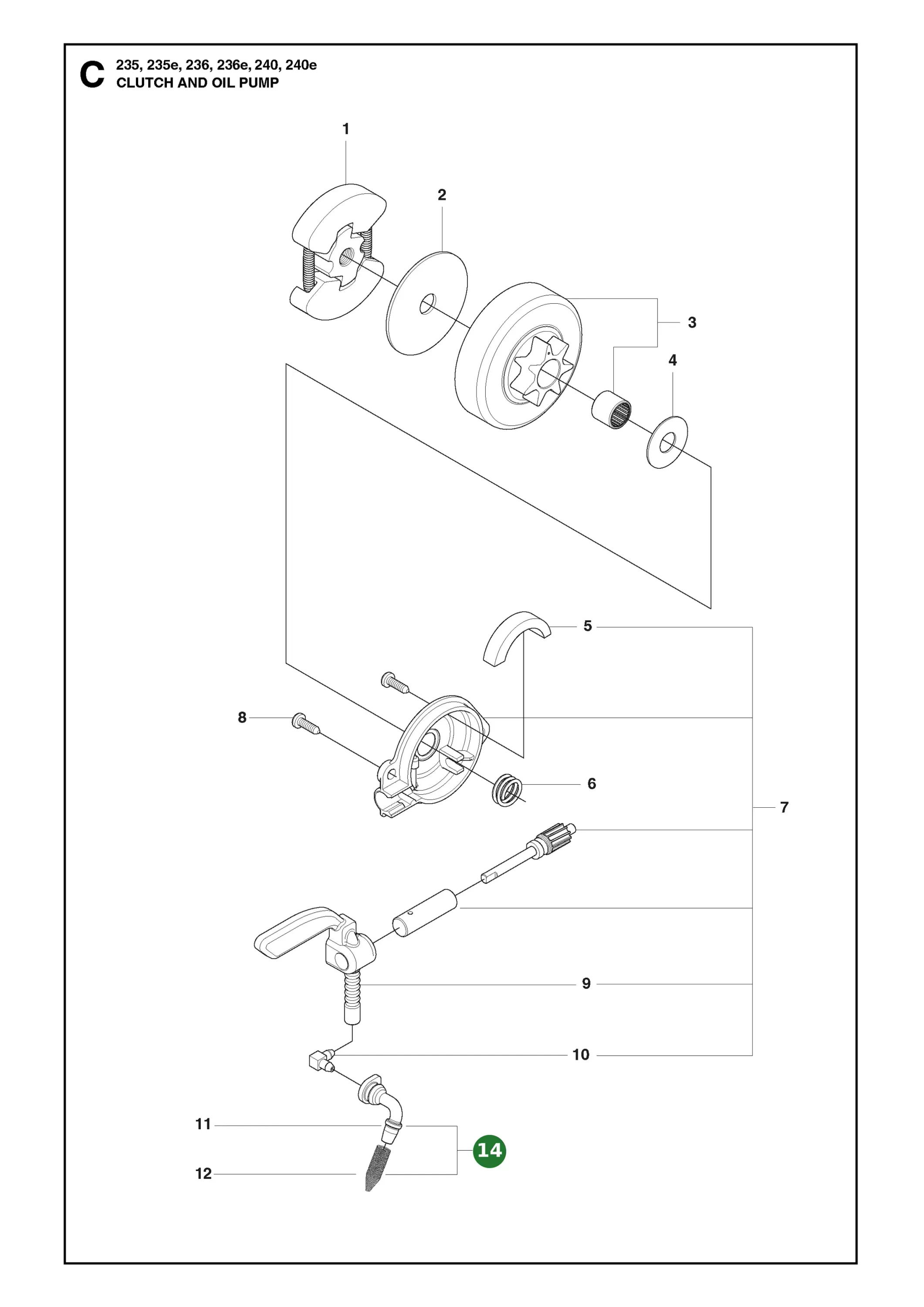 Pick Up Assembly Oil Tank f&uuml;r Husqvarna...