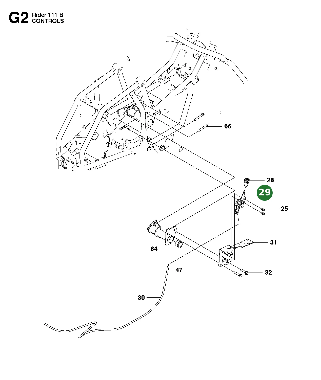 Drosselregelung f&uuml;r Husqvarna Aufsitzrasenm&auml;her...
