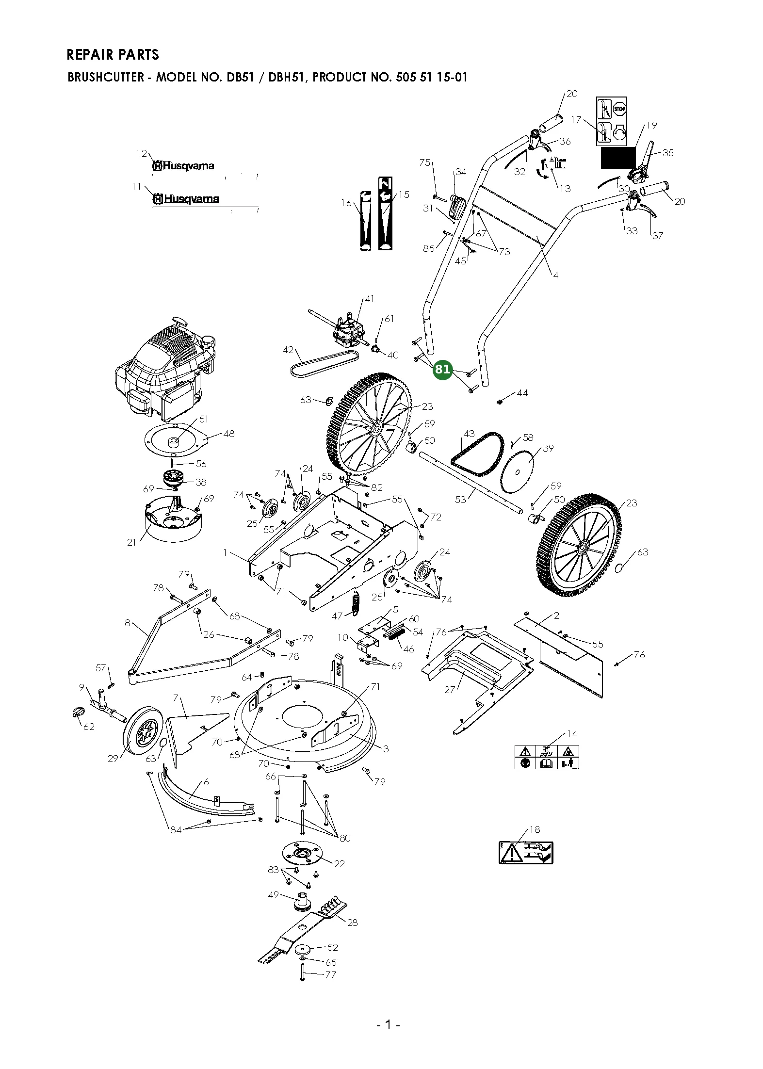 Position im Ersatzteilkatalog