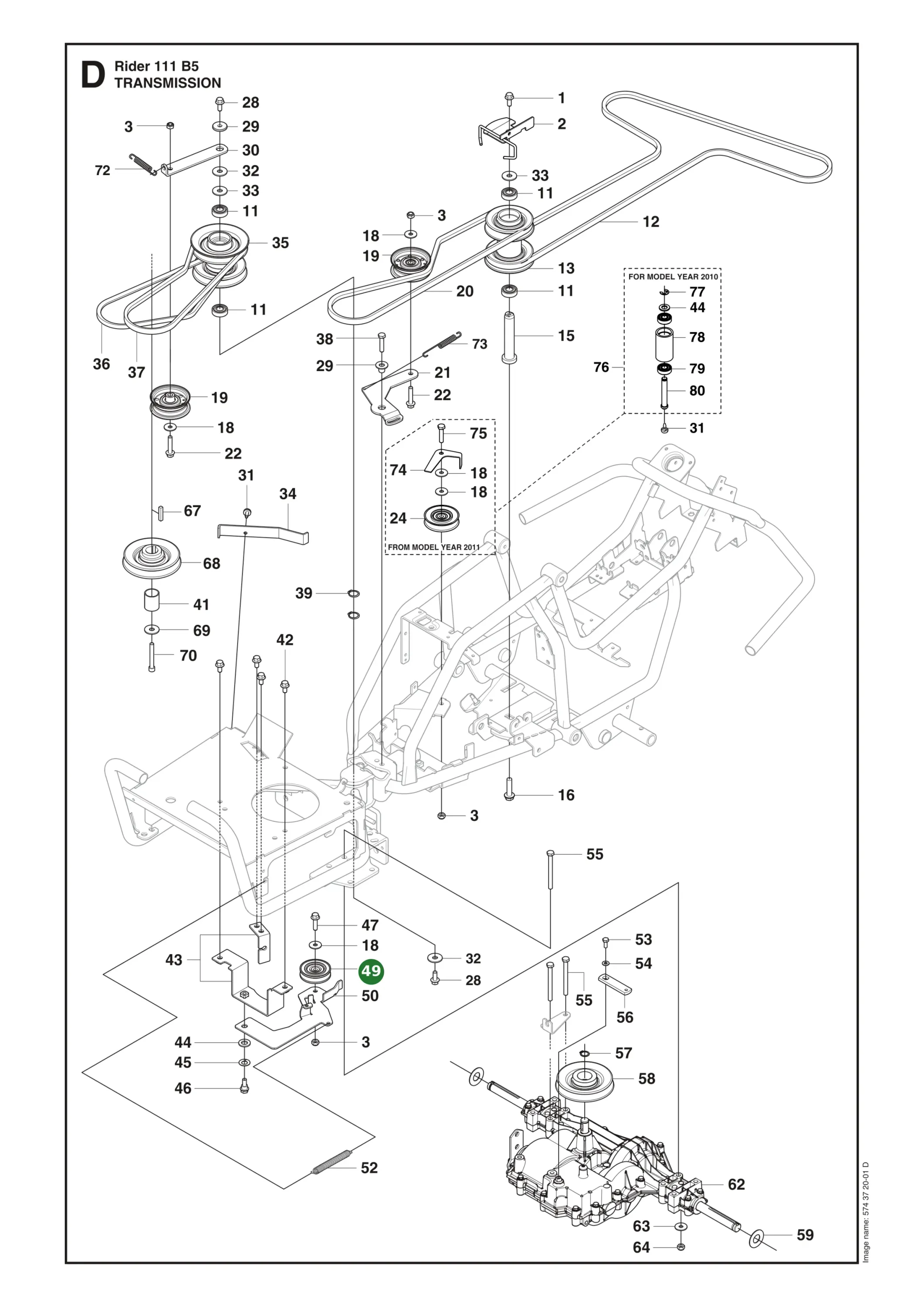 Position im Ersatzteilkatalog