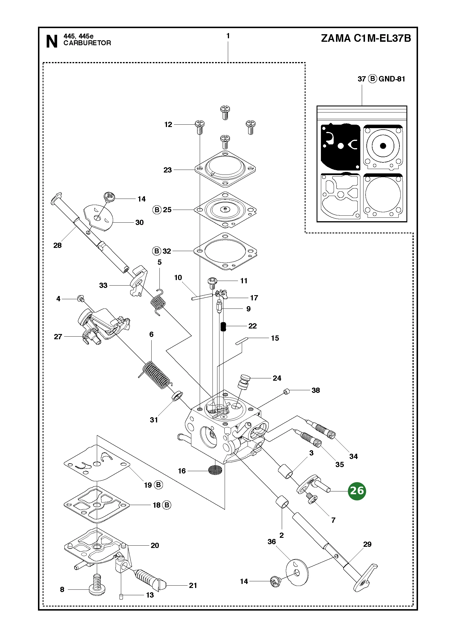 Position im Ersatzteilkatalog