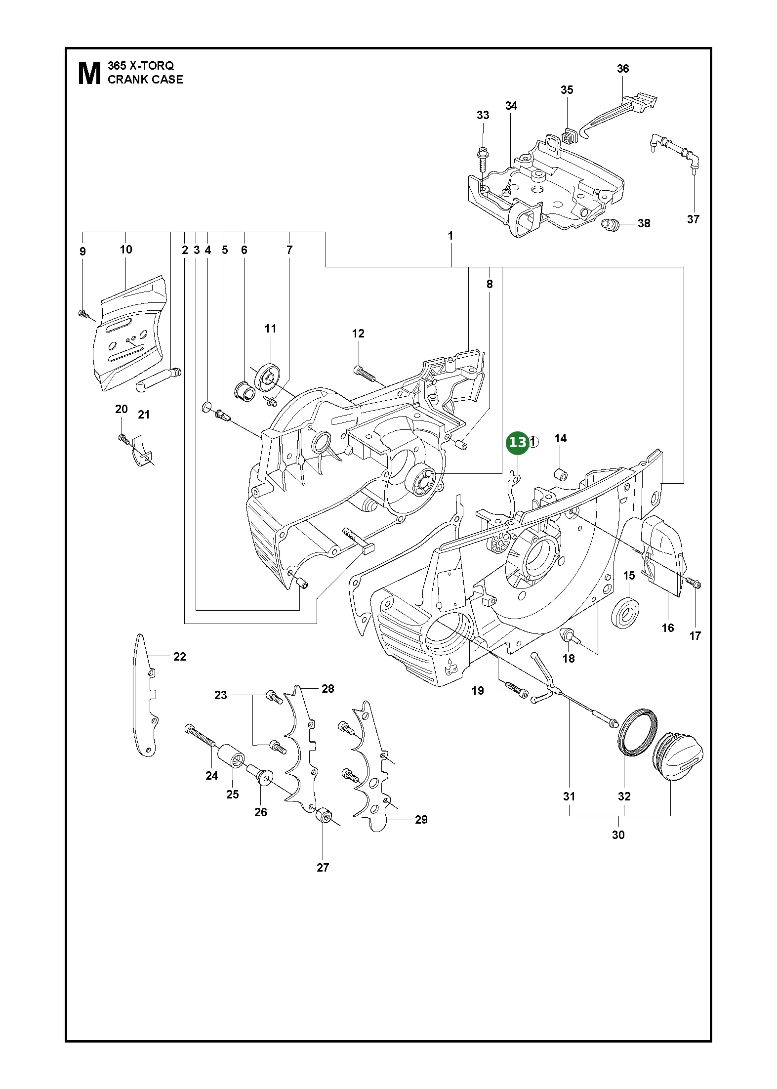 Dichtung f&uuml;r Husqvarna Motors&auml;gen