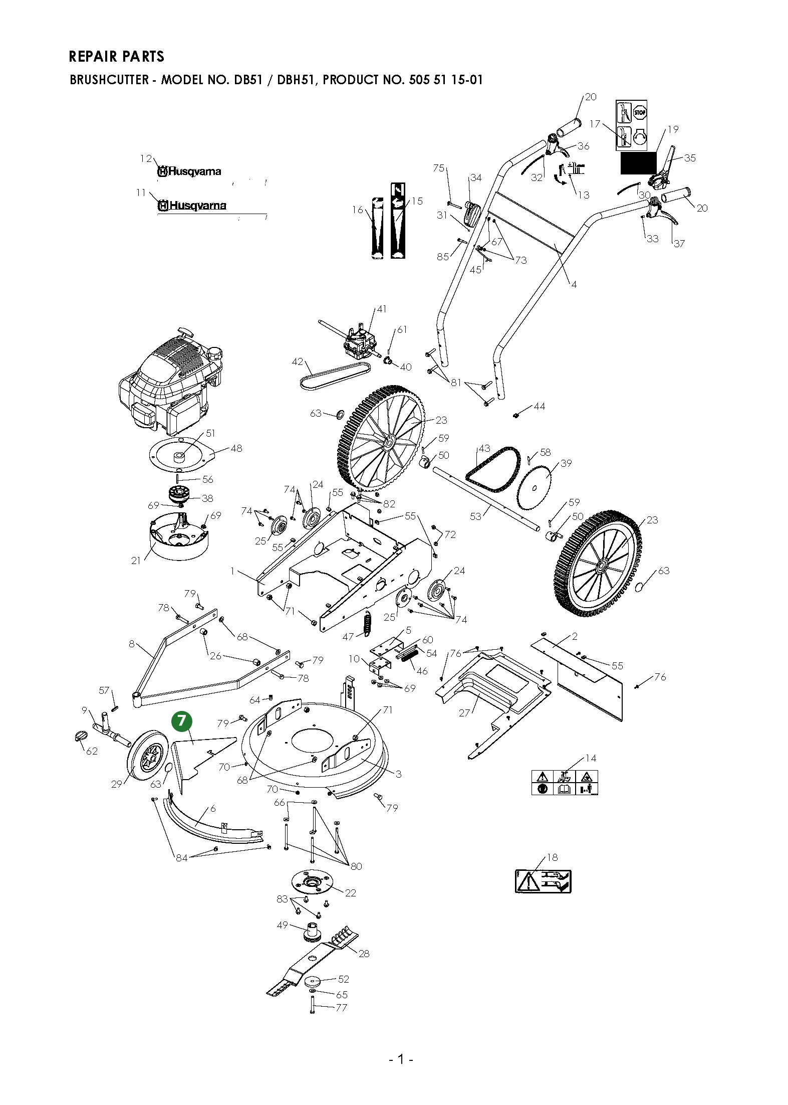 Position im Ersatzteilkatalog