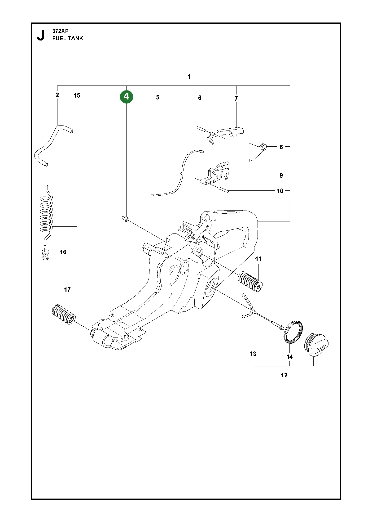 Tankentl&uuml;ftung Kpl. f&uuml;r Husqvarna...