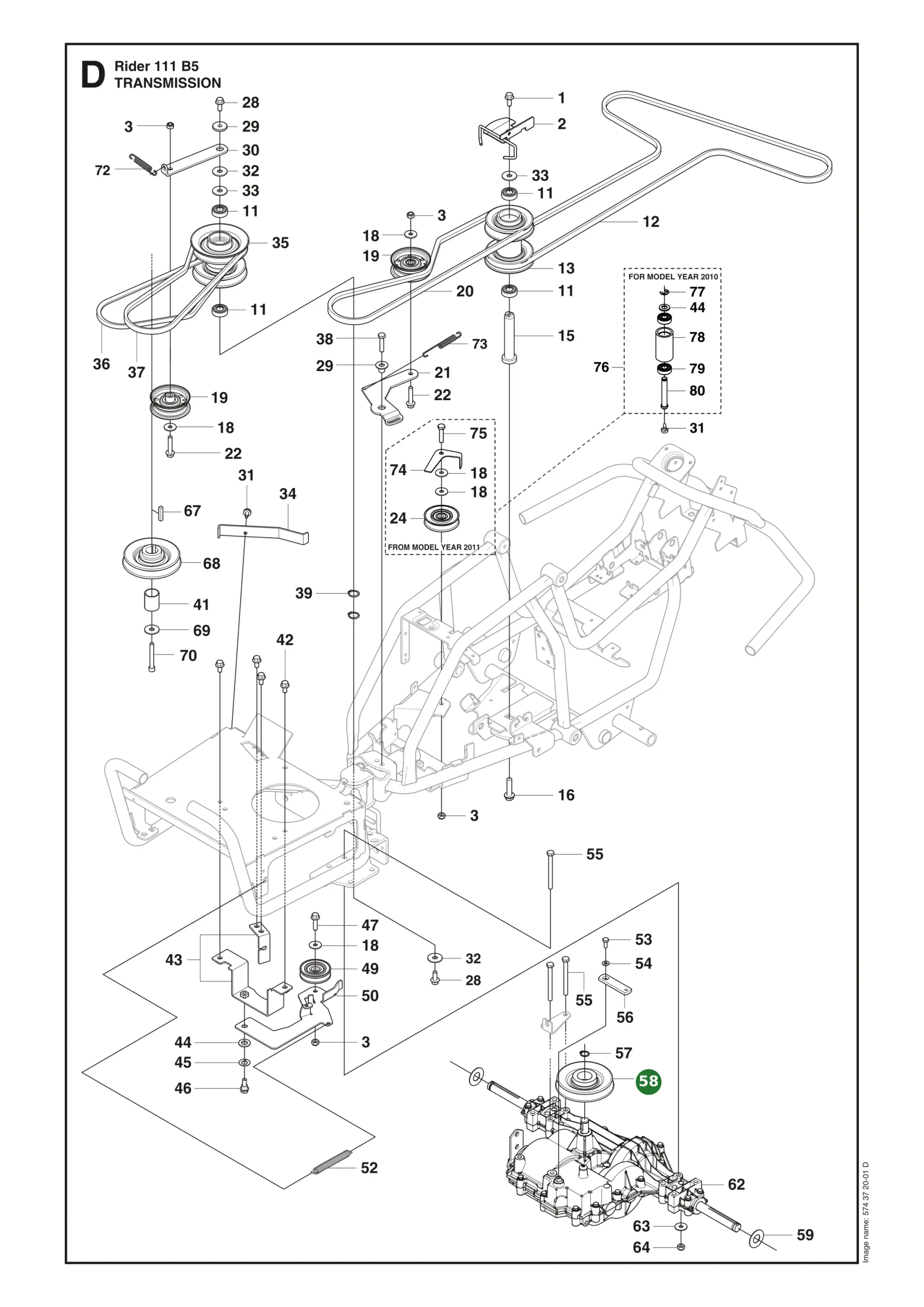 Position im Ersatzteilkatalog