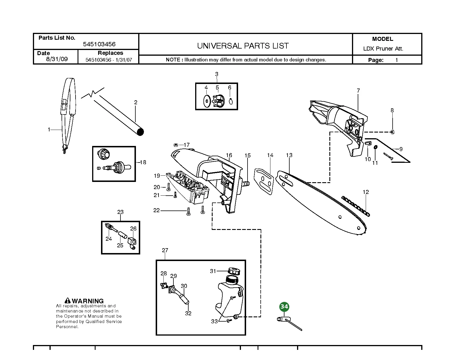 Position im Ersatzteilkatalog