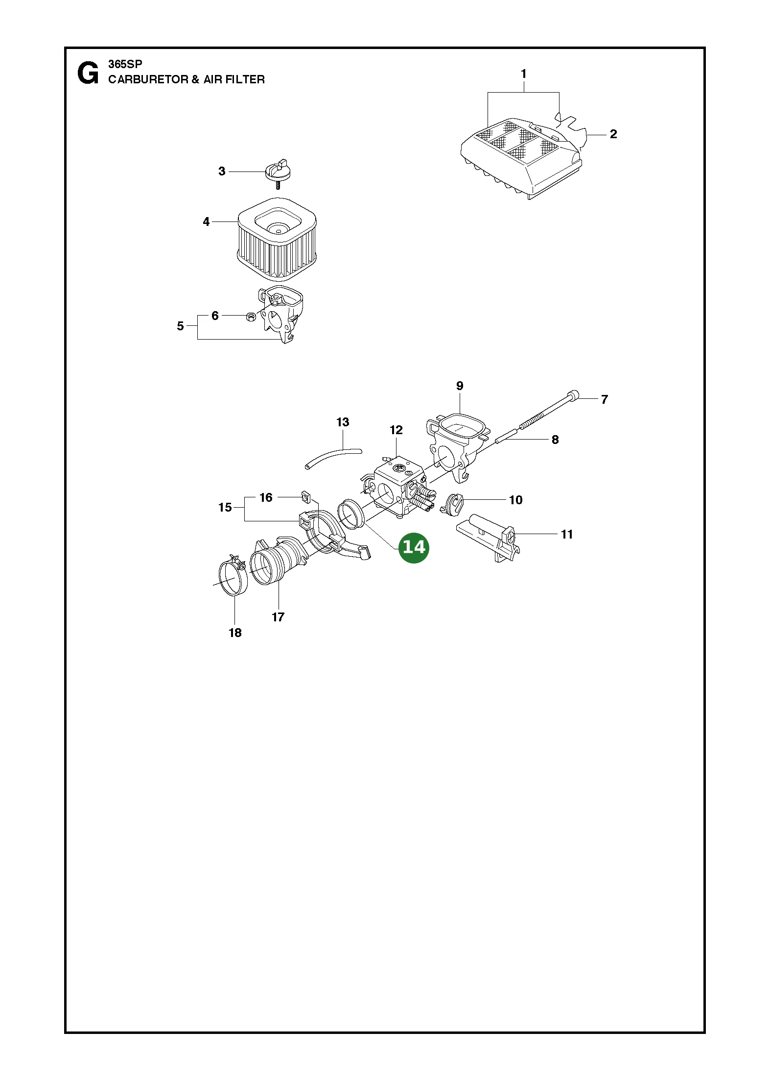St&uuml;tzh&uuml;lse f&uuml;r Husqvarna Motors&auml;gen...