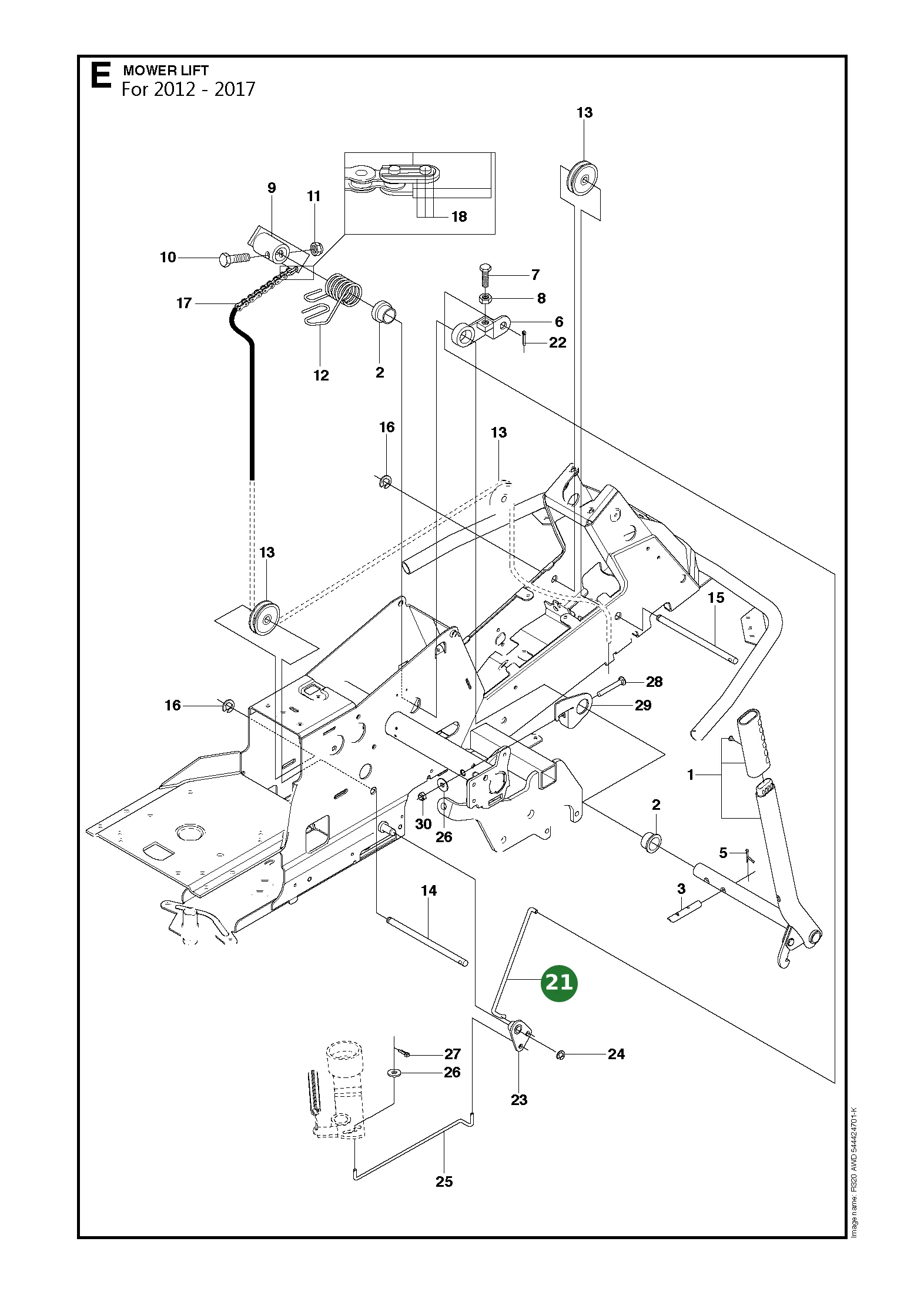 Position im Ersatzteilkatalog