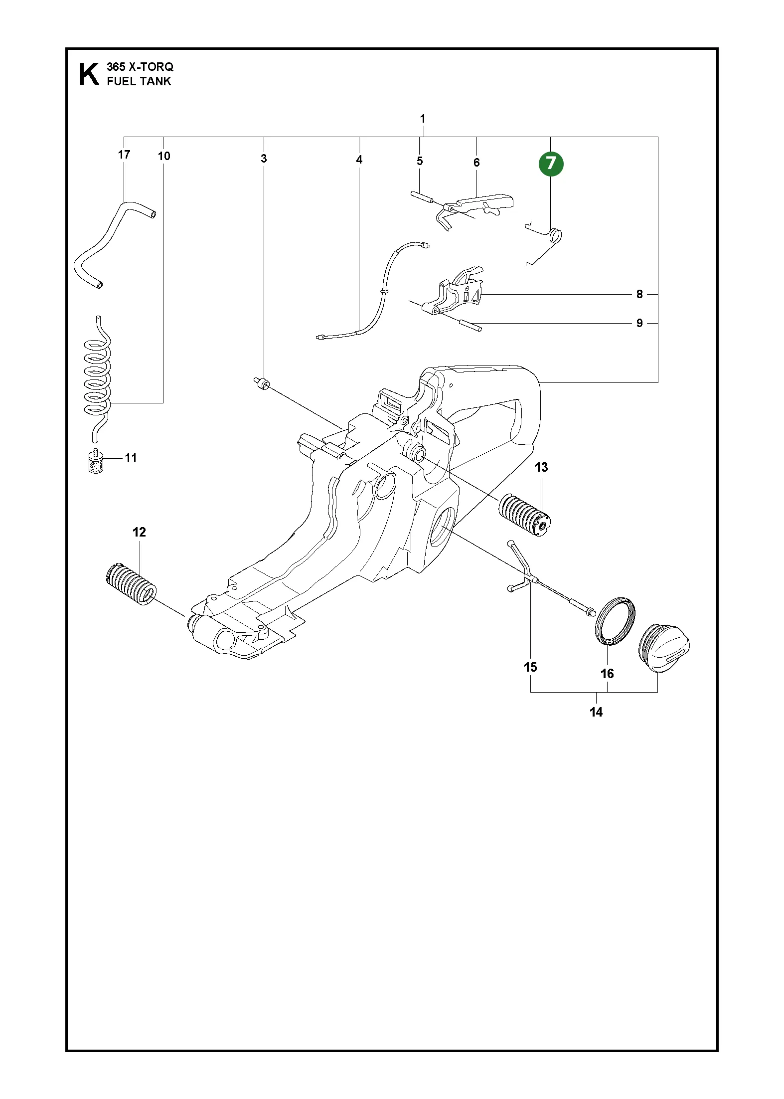 Feder f&uuml;r Husqvarna Motors&auml;gen